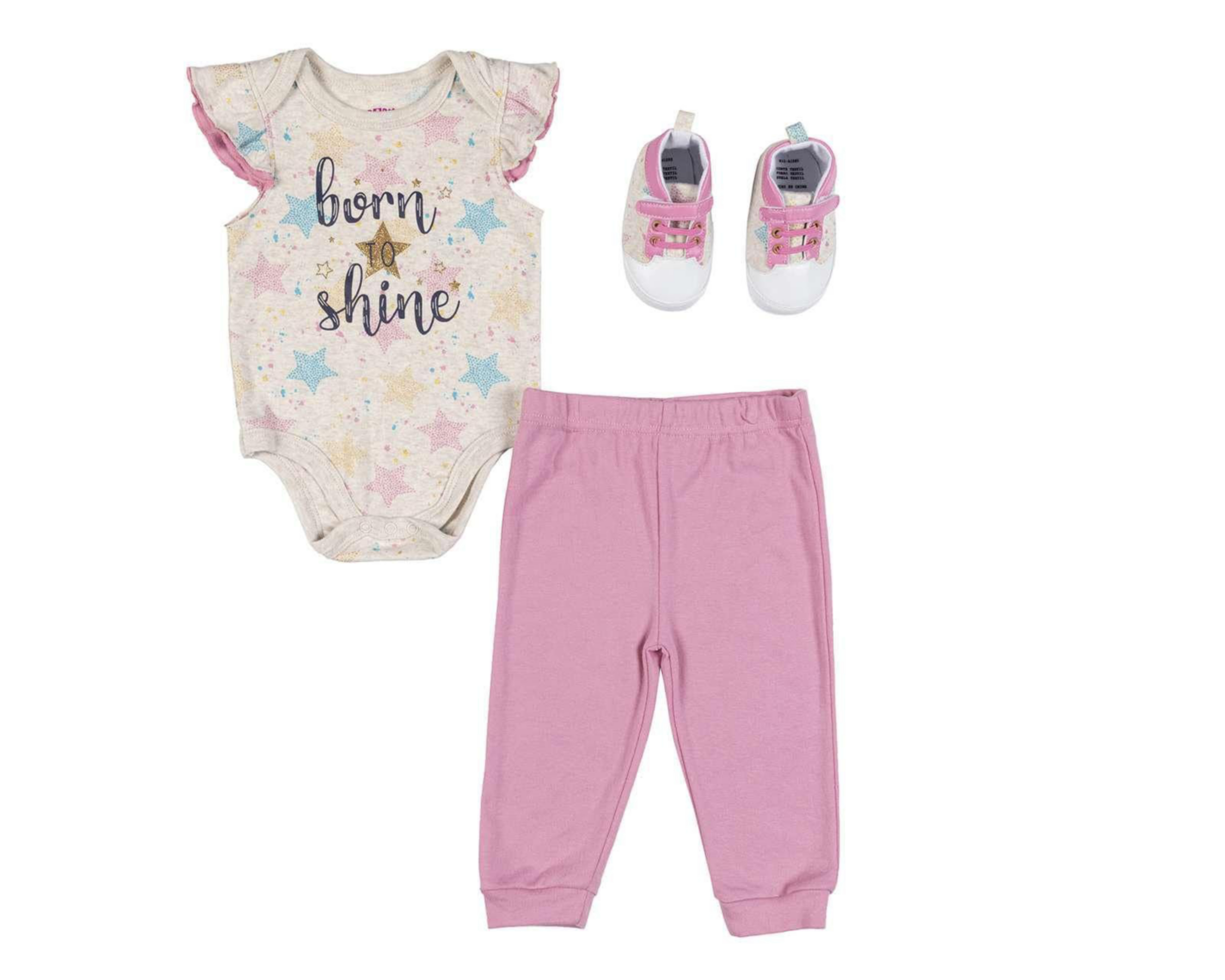 Conjunto con Tenis Baby Colors para Bebé Niña