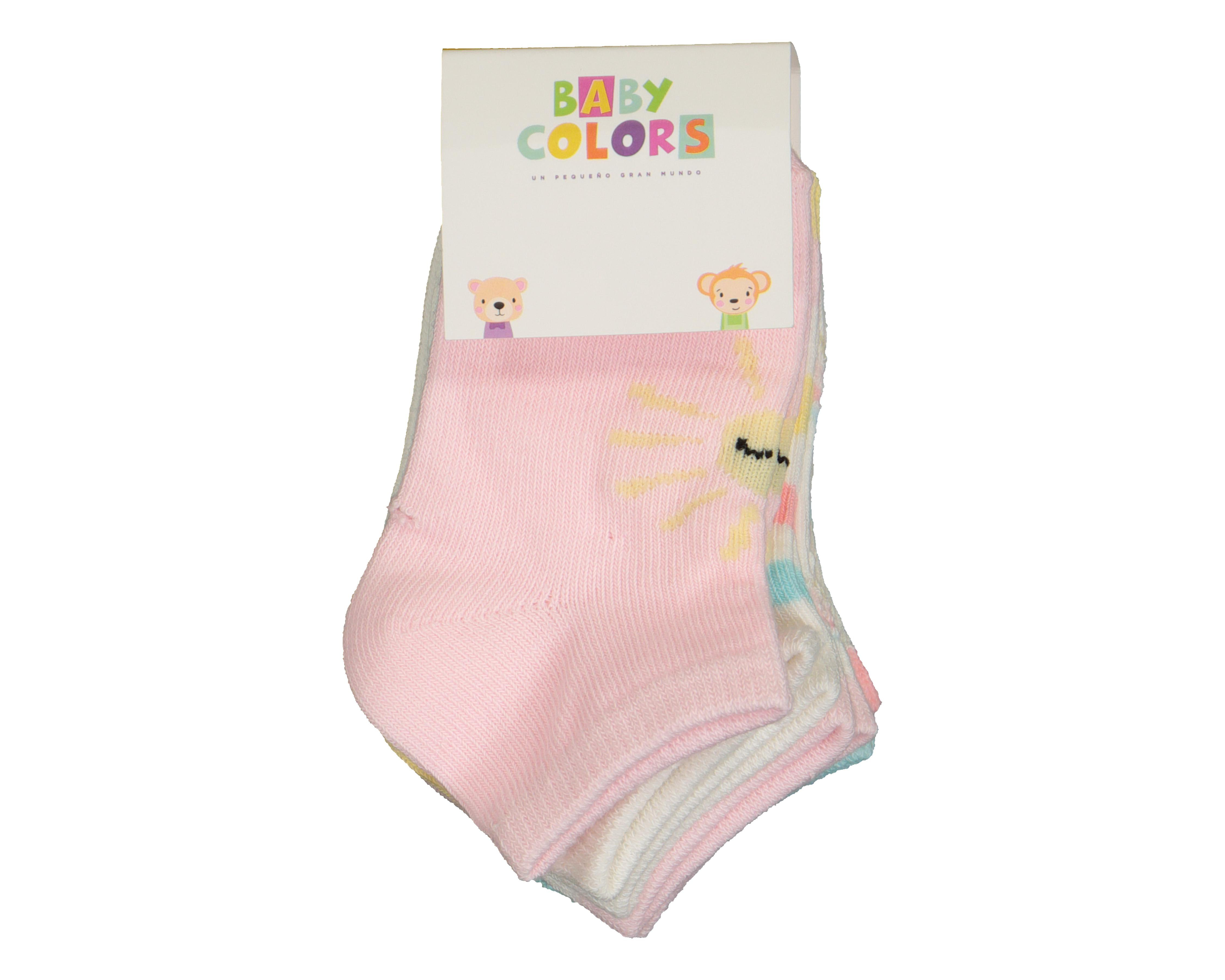 Foto 3 | Calcetas Baby Colors para Bebé Niña 6 Pares