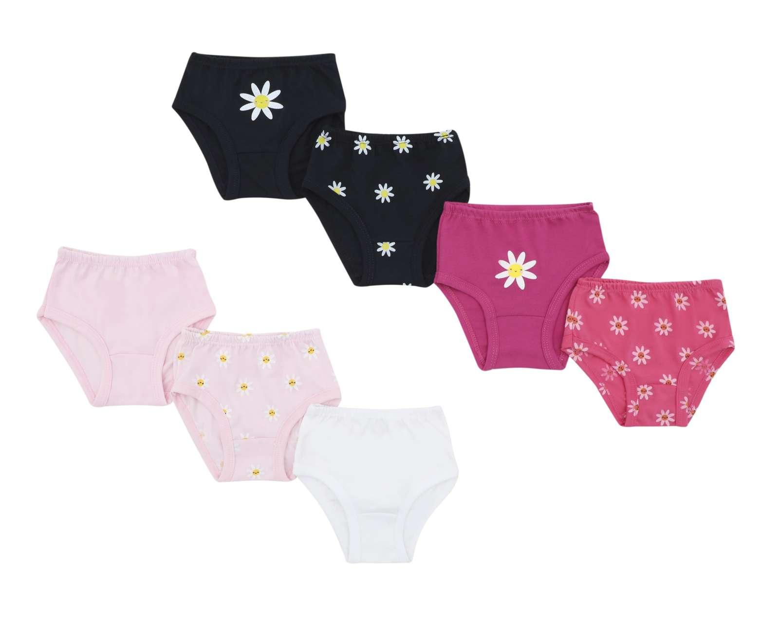 Pantaletas Baby Colors para Bebé Niña 7 Piezas