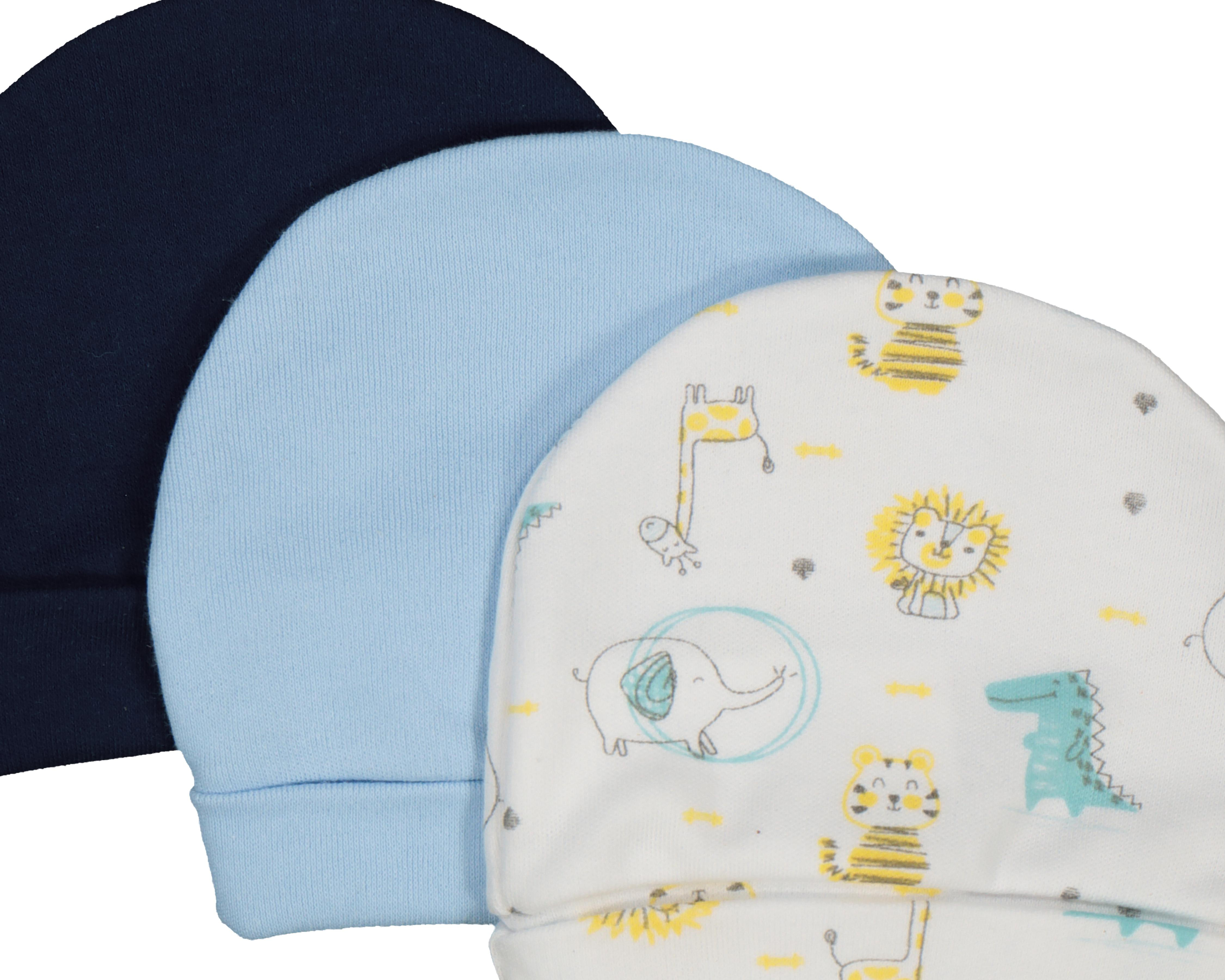 Foto 4 pulgar | Gorro Baby Colors para Bebé Niño 3 Piezas