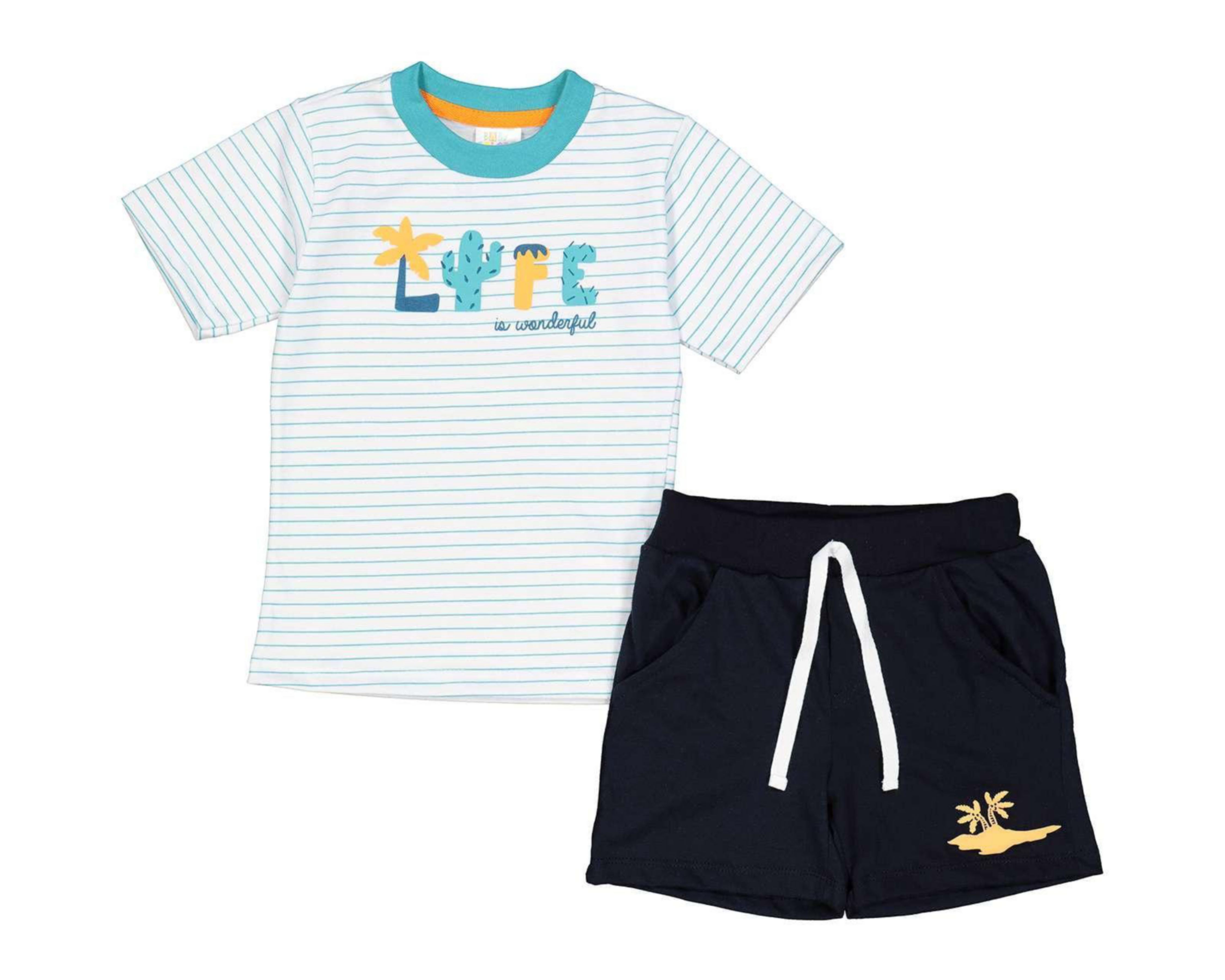 Conjunto con Short Baby Colors para Bebé Niño