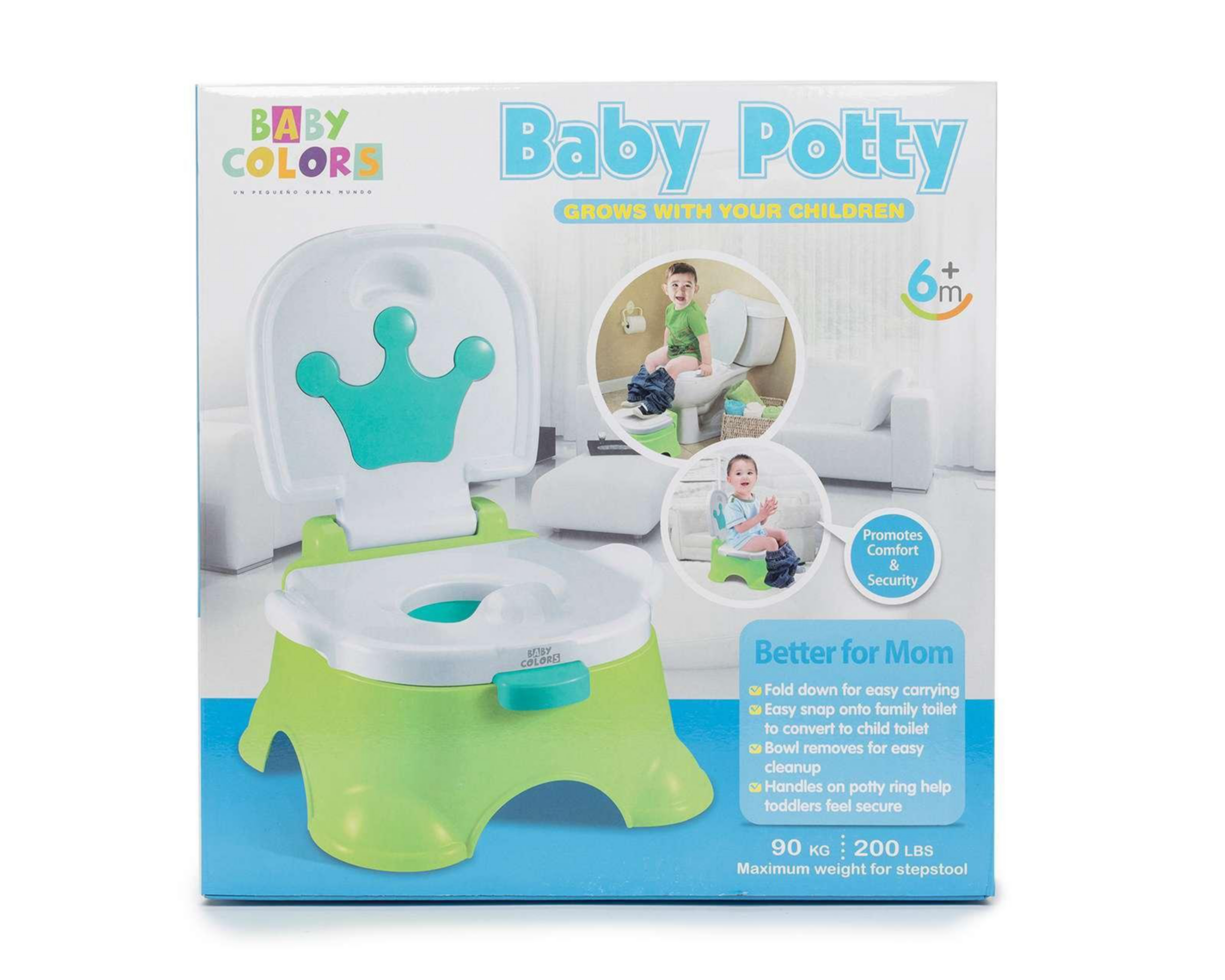 Foto 7 pulgar | Baño con Tapa Baby Colors para Bebé Niño