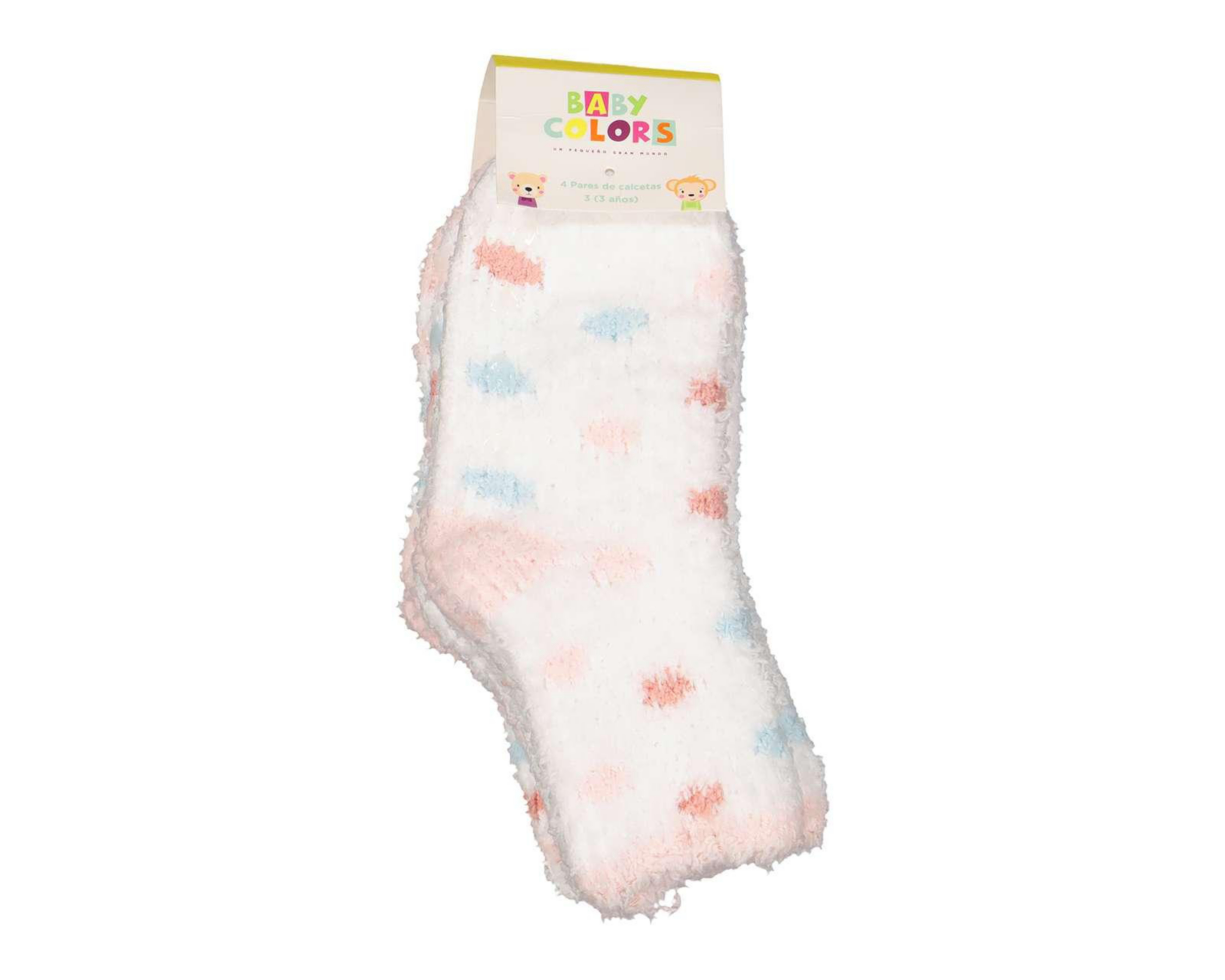 Foto 4 pulgar | Calcetas Baby Colors para Bebé Niña 4 Pares