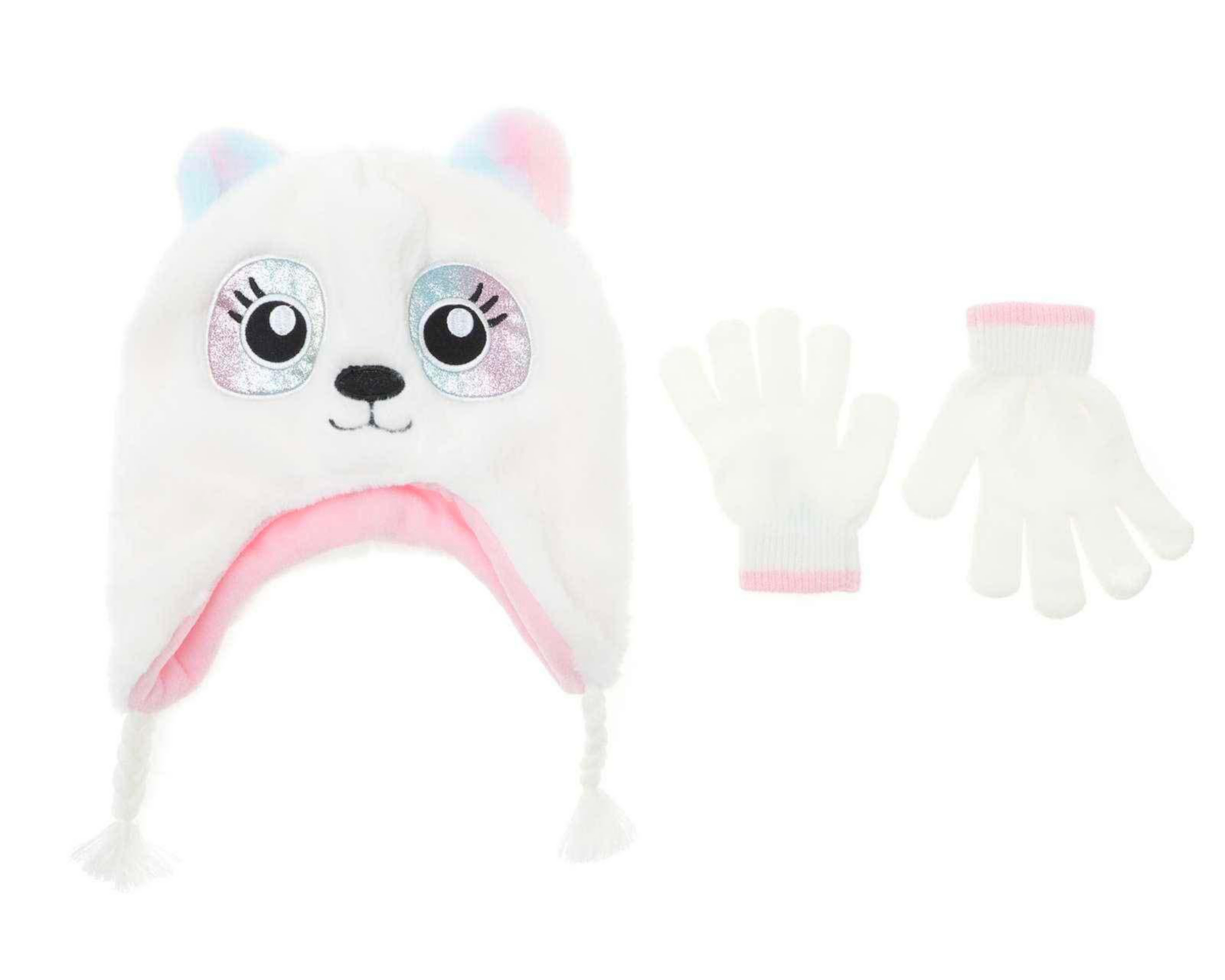 Foto 1 | Gorro y Guantes Baby Colors para Bebé Niña 2 Piezas