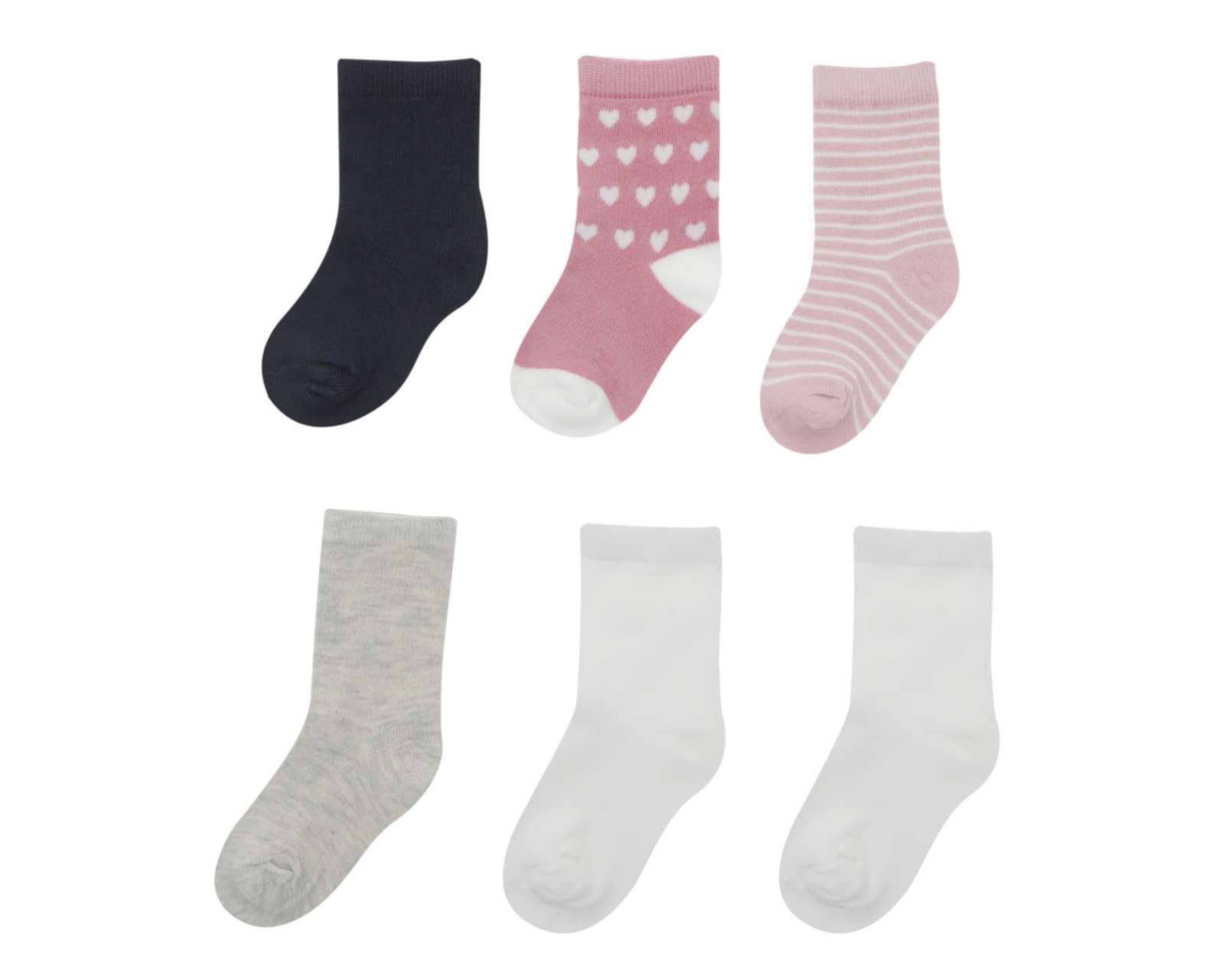 Calcetas Baby Colors para Bebé Niña 6 Pares $69