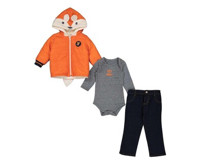 Foto 1 | Conjunto con Chamarra Baby Colors para Bebé Niño 3 Piezas