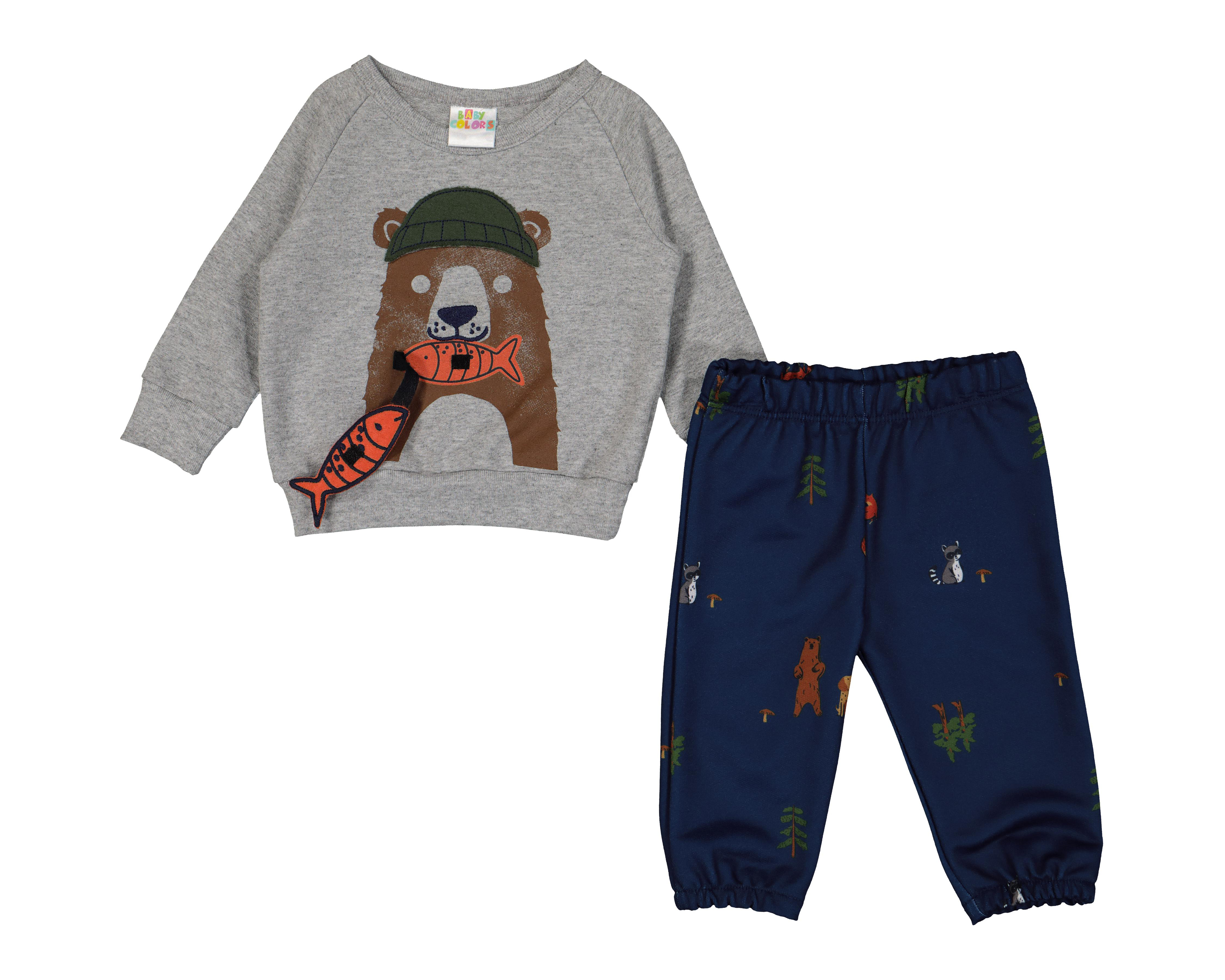 Foto 2 pulgar | Pants y Sudadera Baby Colors para Bebé Niño