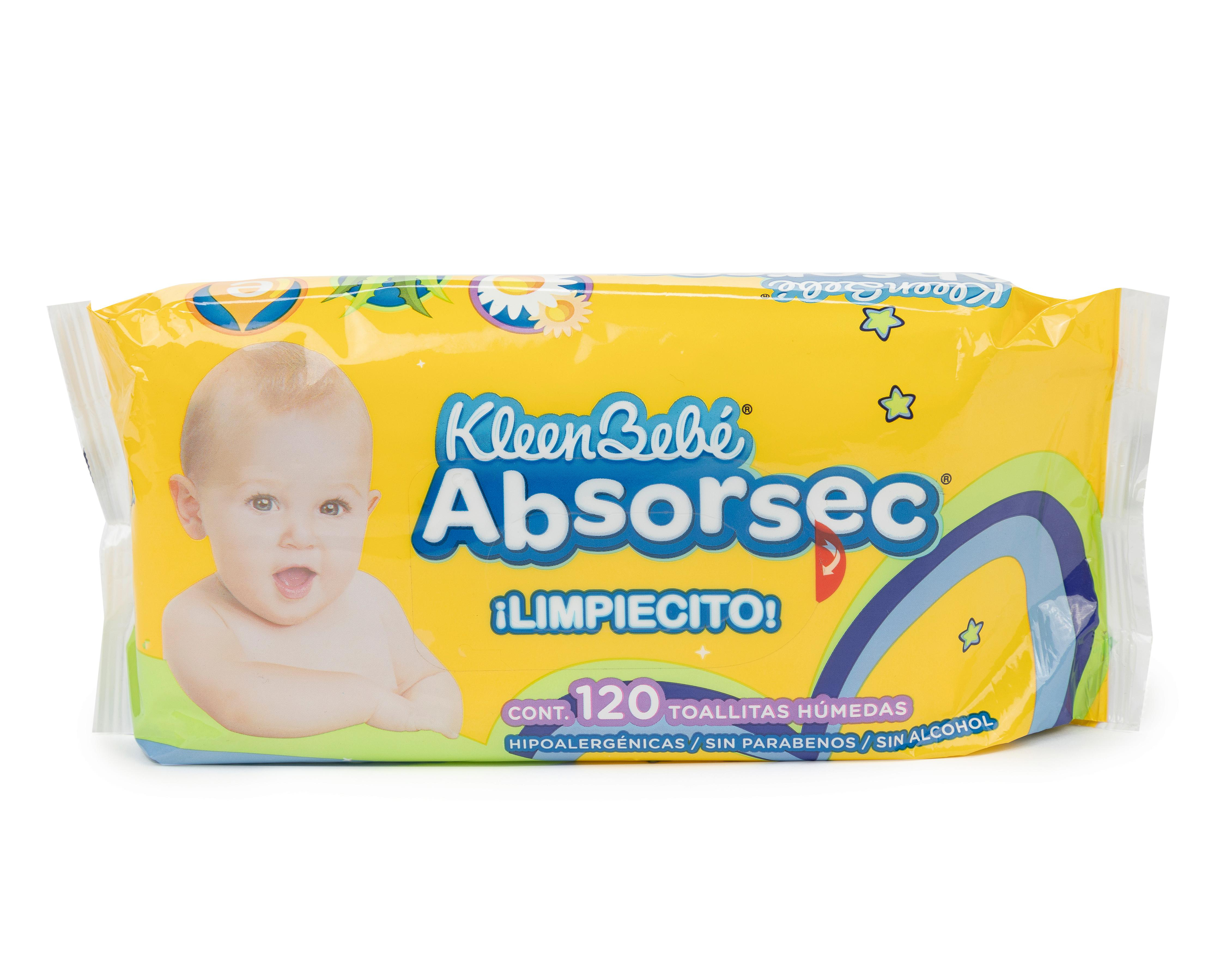 Toallitas Húmedas KleenBebé Absorsec para Bebé