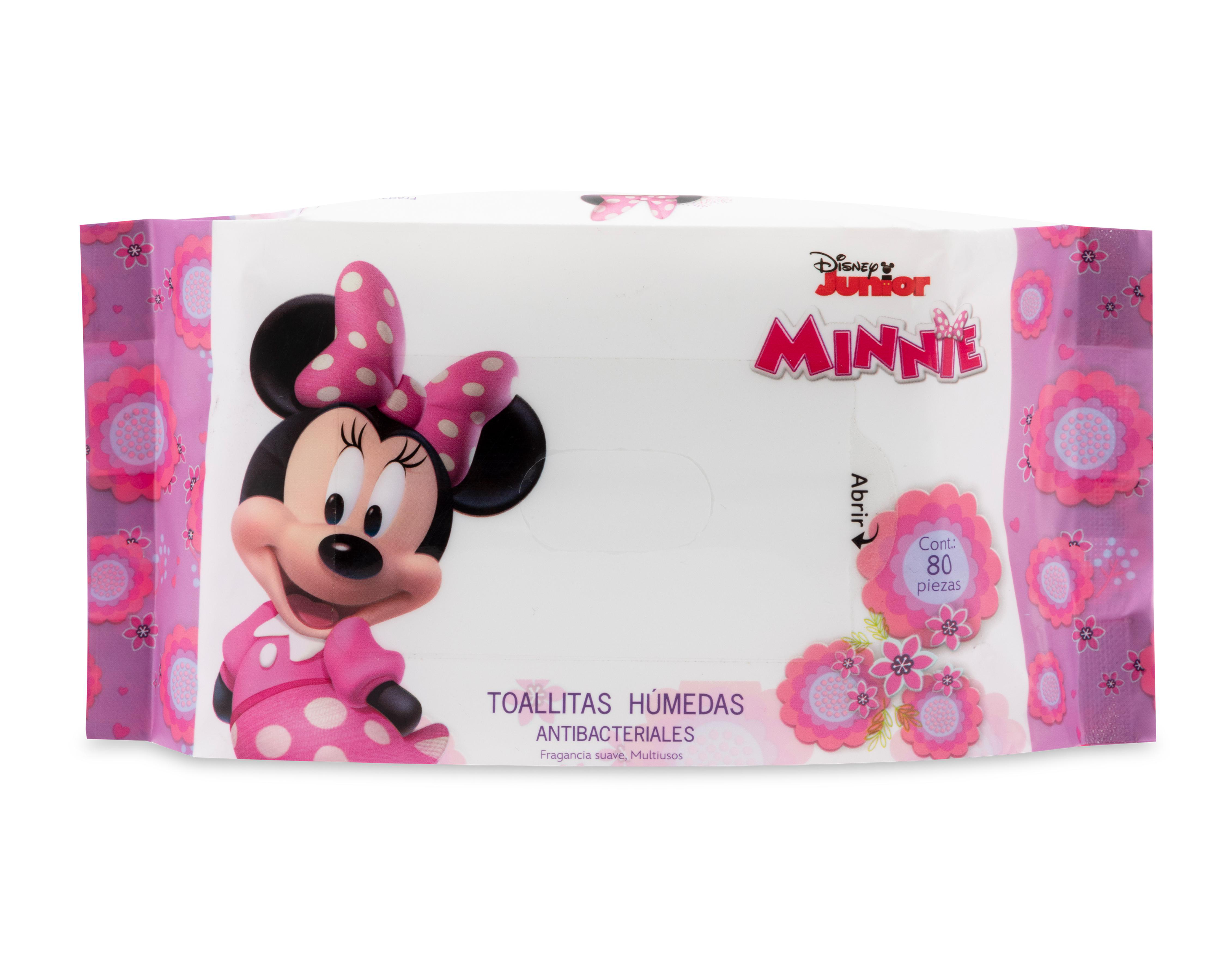 Toallitas Húmedas Disney Minnie Mouse Antibacteriales 80 Piezas