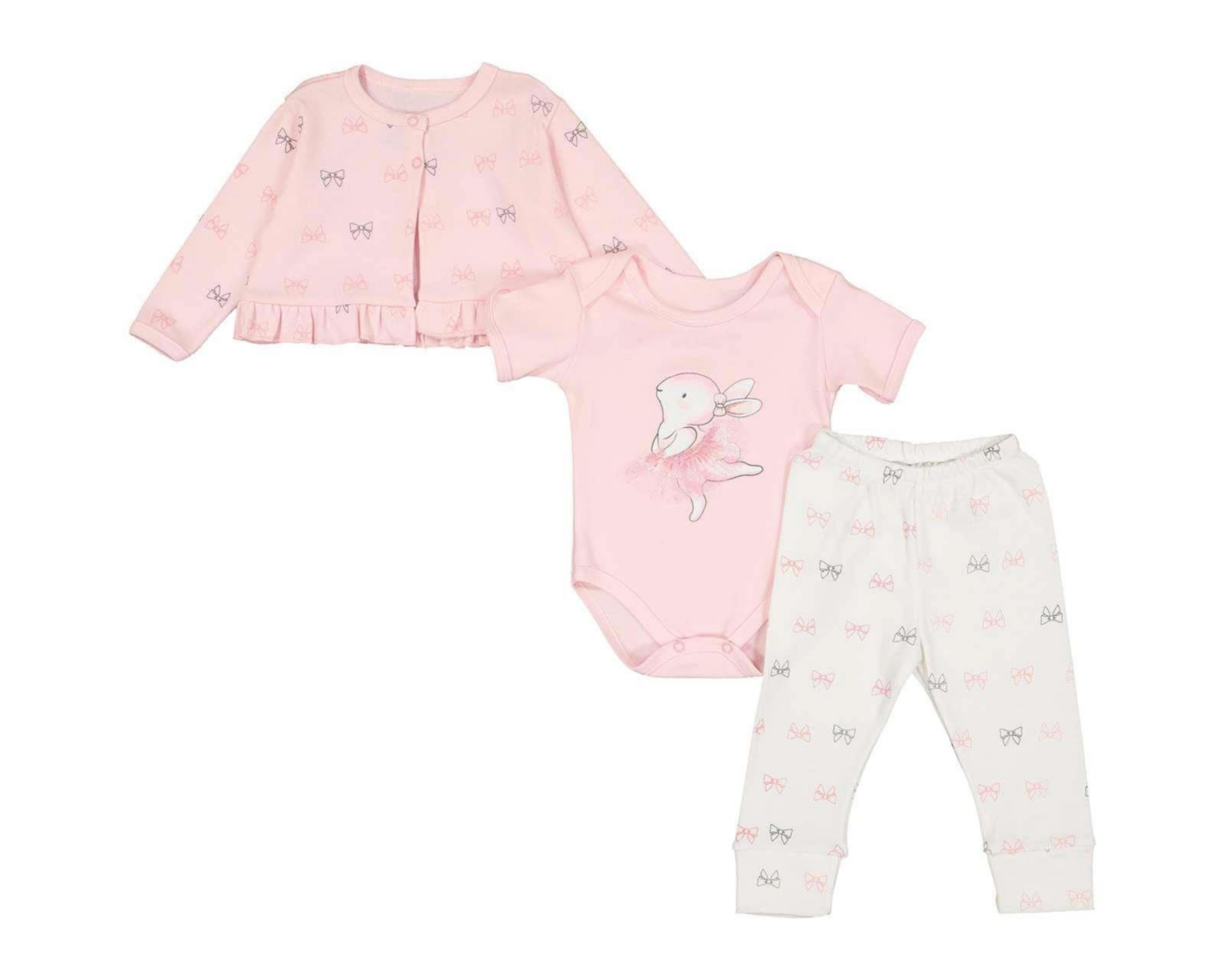 Conjunto Baby Color para Bebé Niña 3  Piezas