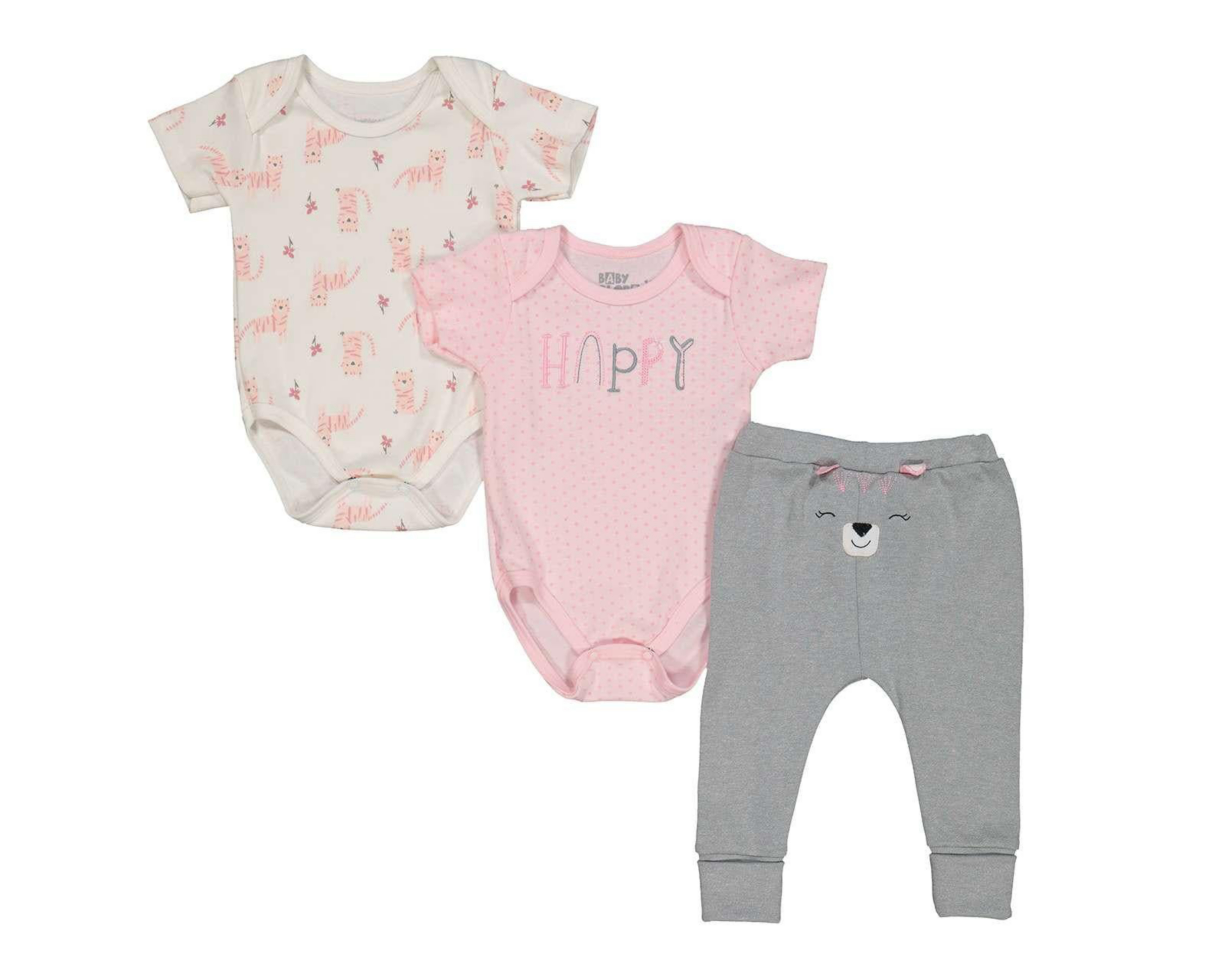 Conjunto con Pantalón Baby Colors para Bebé Niña 3 Piezas $179