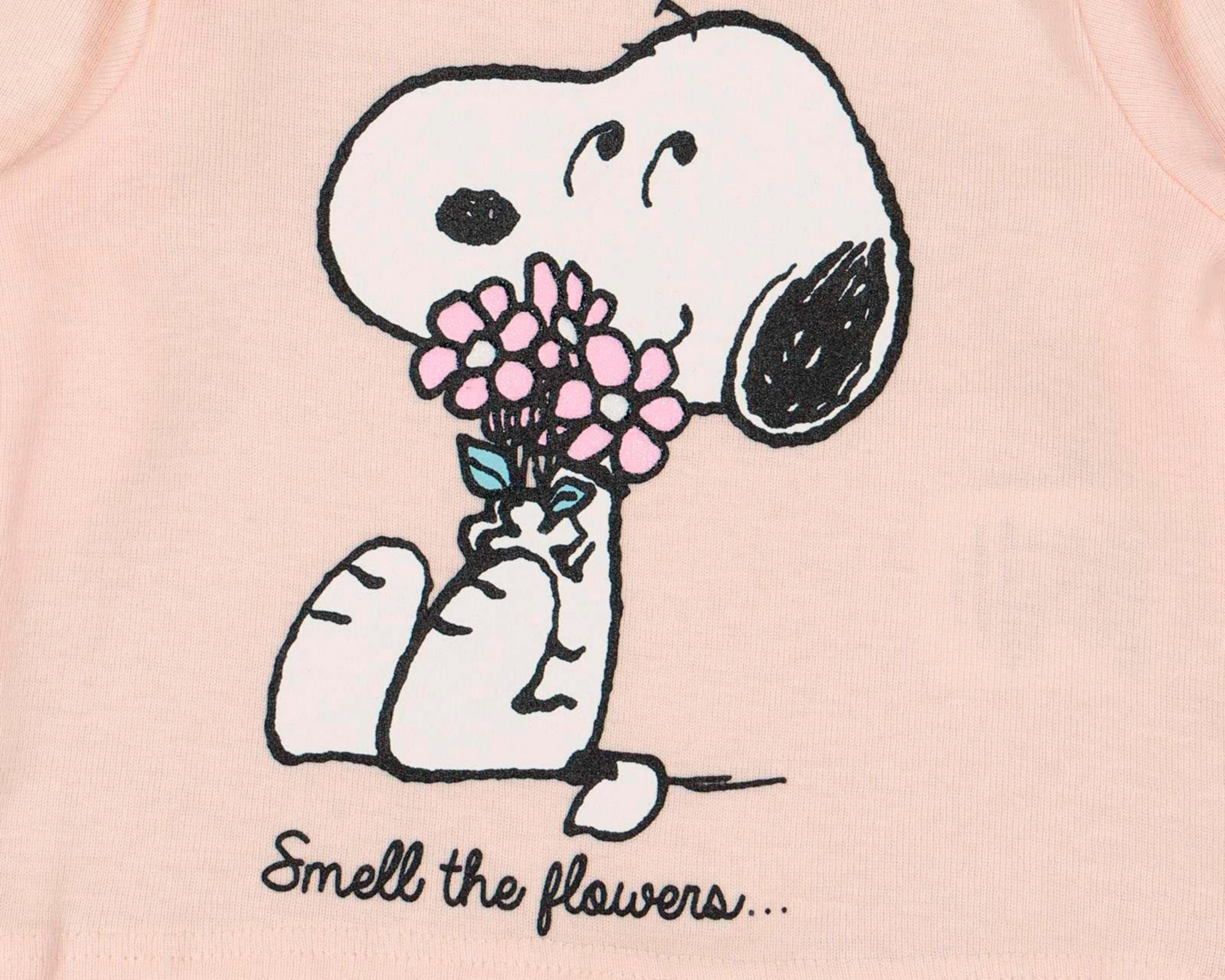 Foto 4 | Conjunto con Pañalero Peanuts de Algodón para Bebé Niña