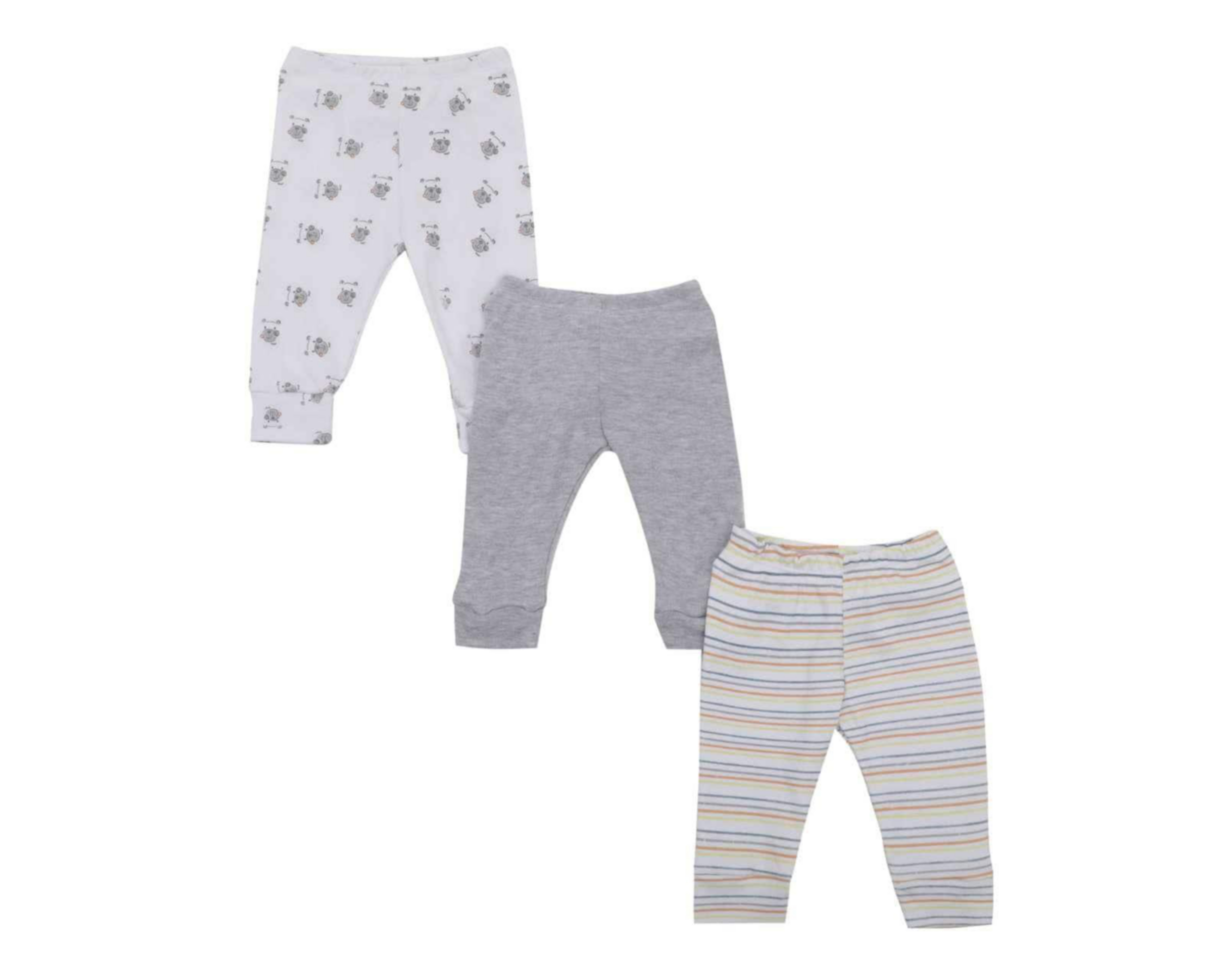 Pantalón Baby Colors de Algodón para Bebé Niño 3 Piezas