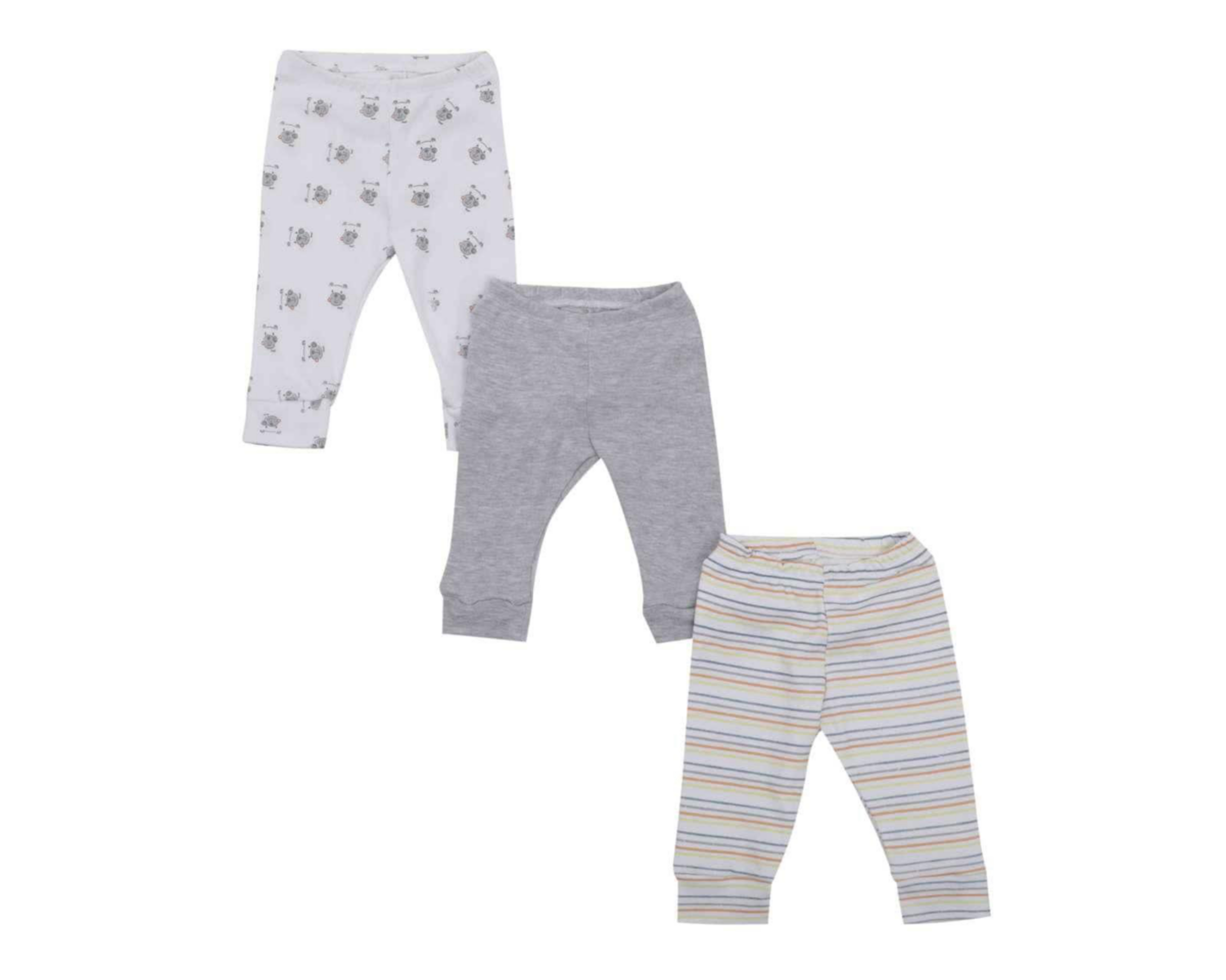 Foto 2 | Pantalón Baby Colors de Algodón para Bebé Niño 3 Piezas