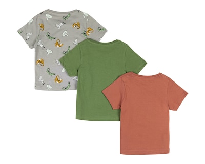 Foto 2 | Playera para Bebé Niño Baby Colors de Algodón 3 Piezas