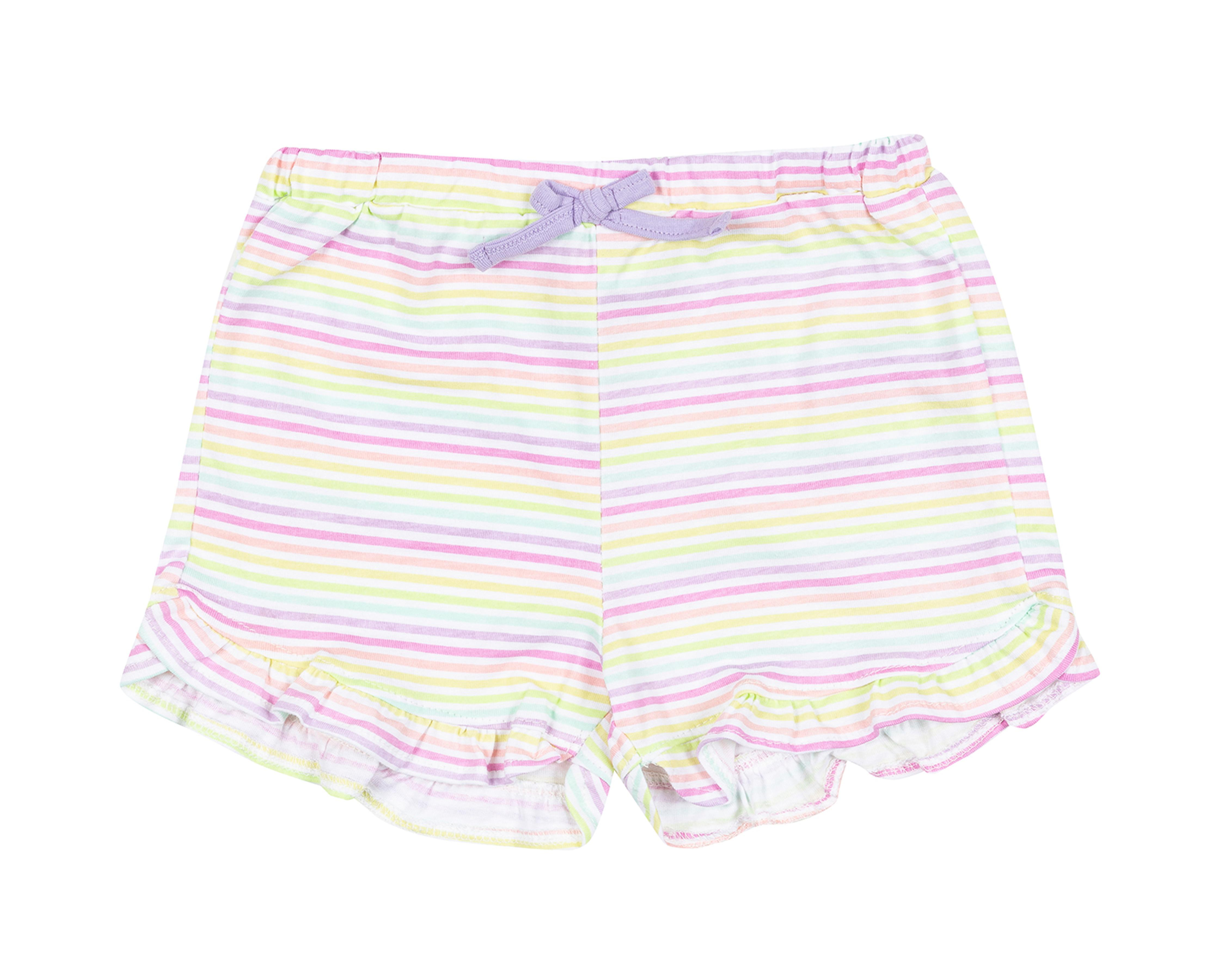 Foto 5 | Short Baby Colors para Bebé Niña 4 Piezas