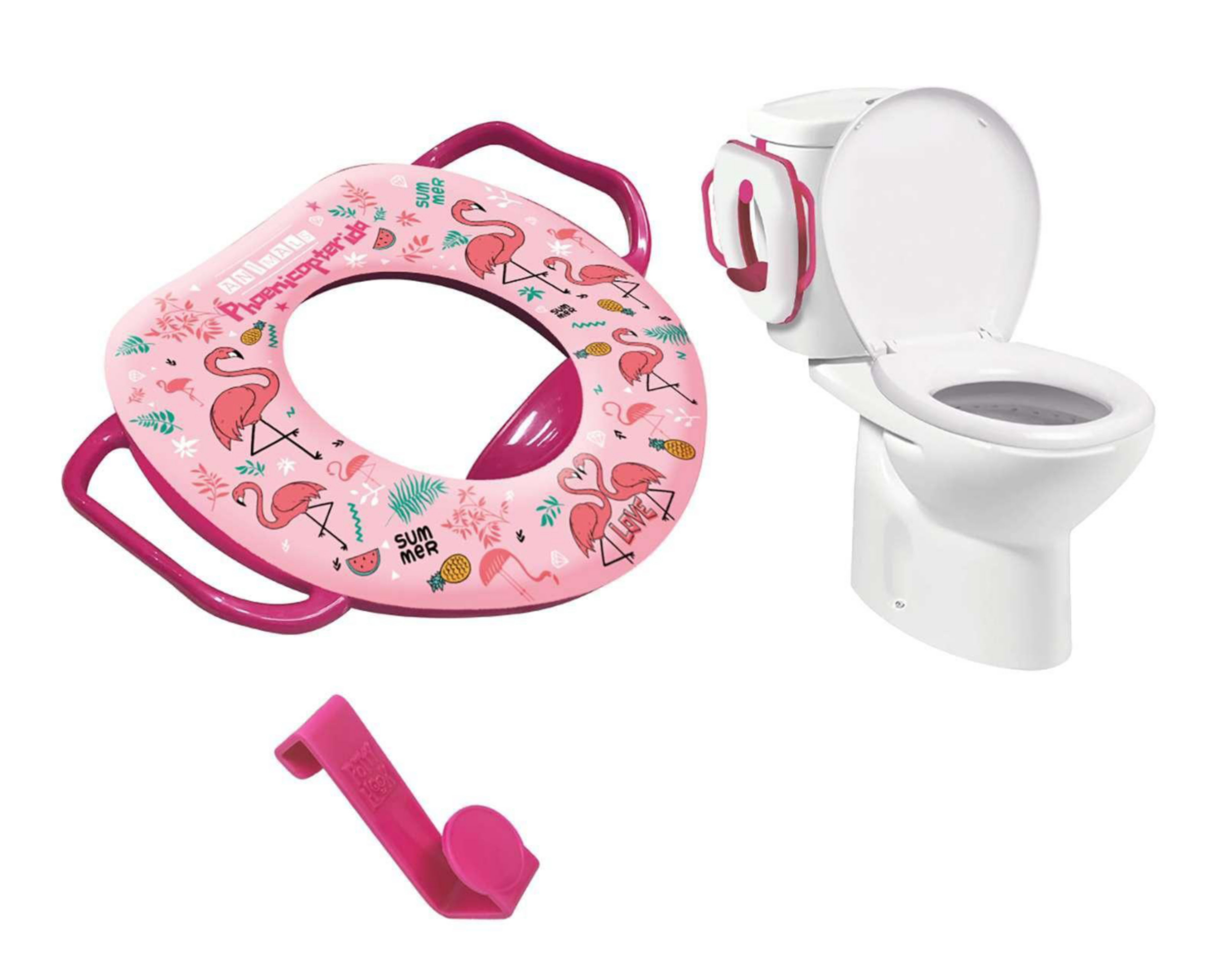 Foto 1 | Asiento Entrenador de Baño Baby Colors Rosa