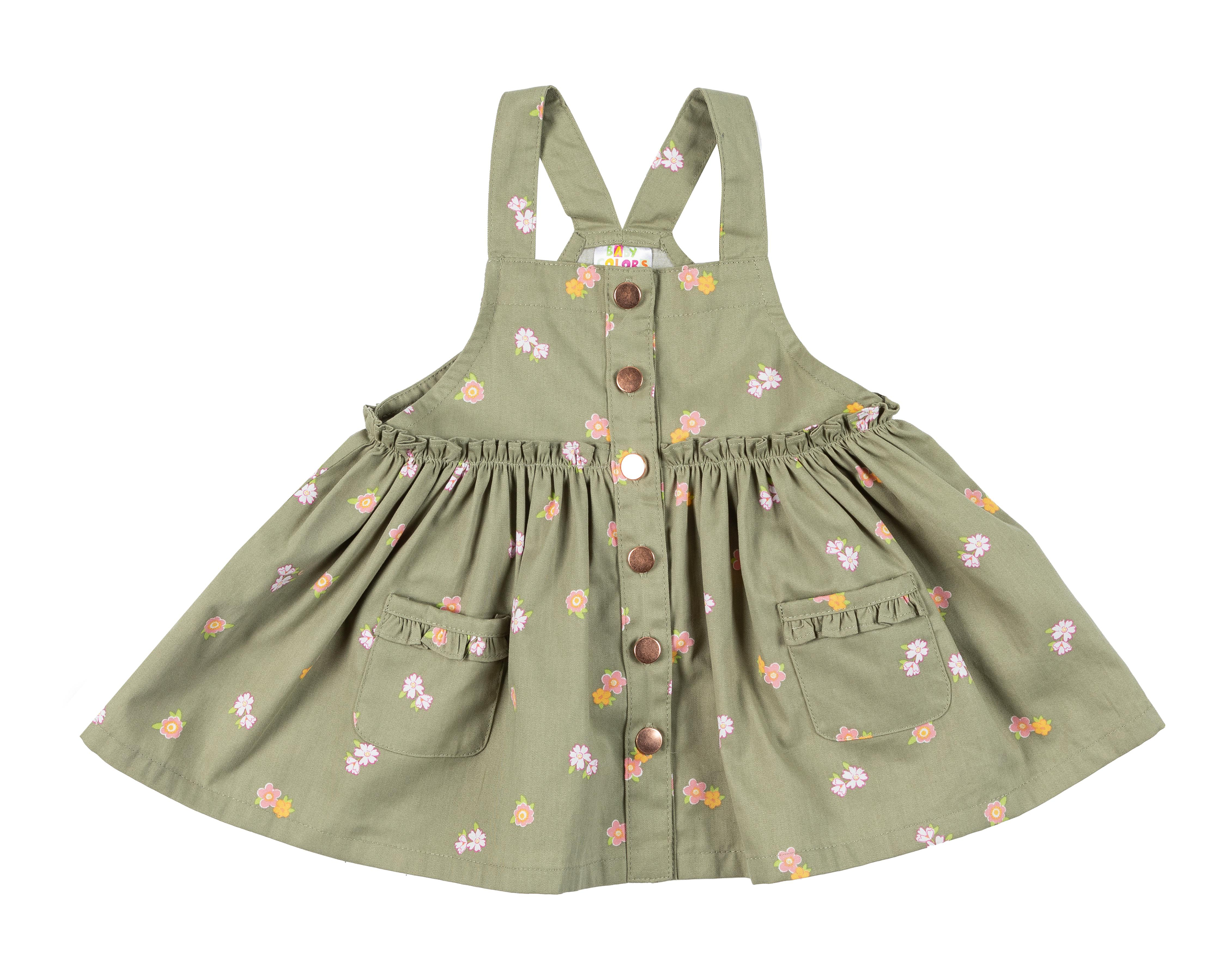 Foto 3 | Vestido y Pañalero Baby Colors de Algodón para Bebé Niña