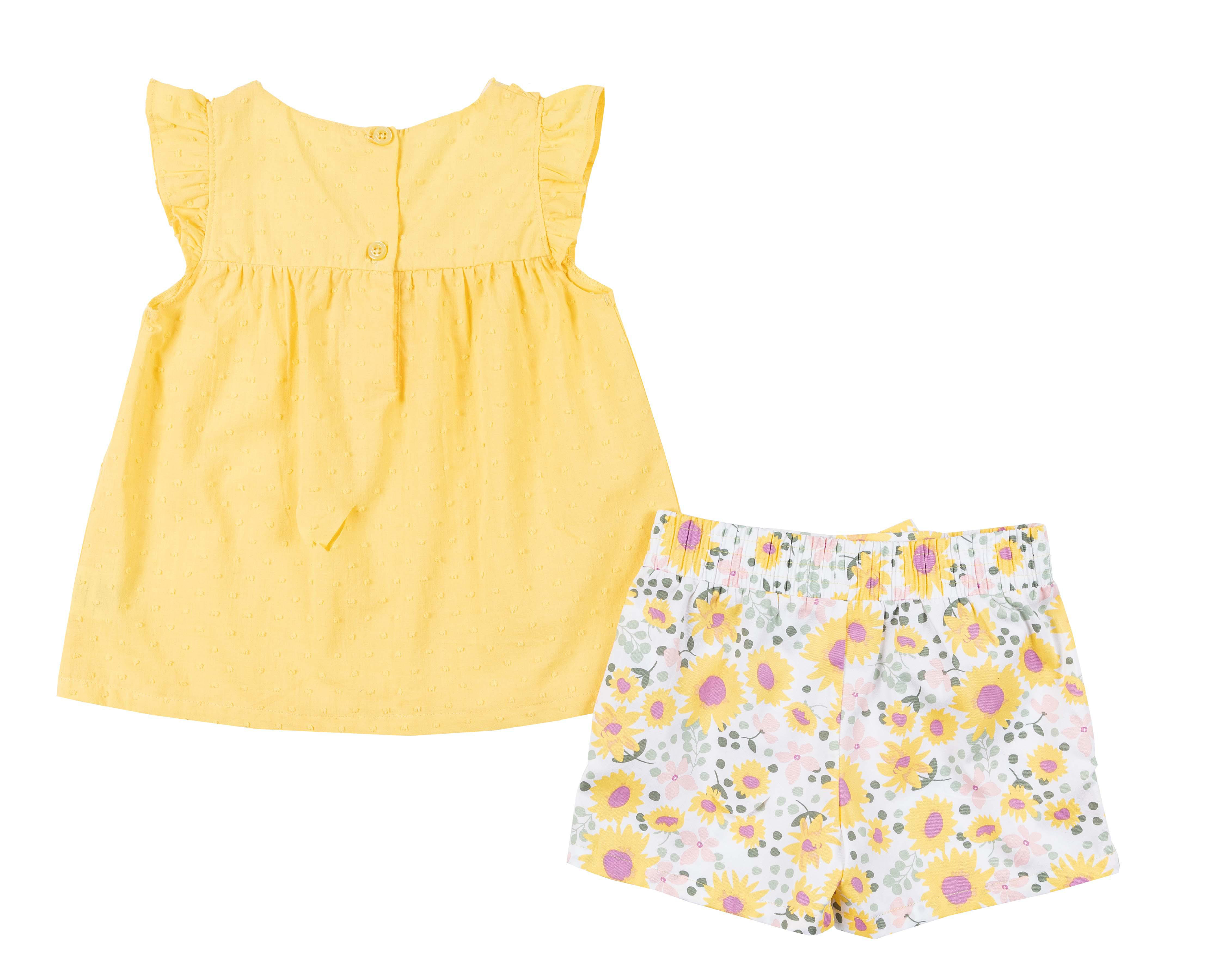 Foto 2 | Conjunto con Short Baby Colors para Bebé Niña