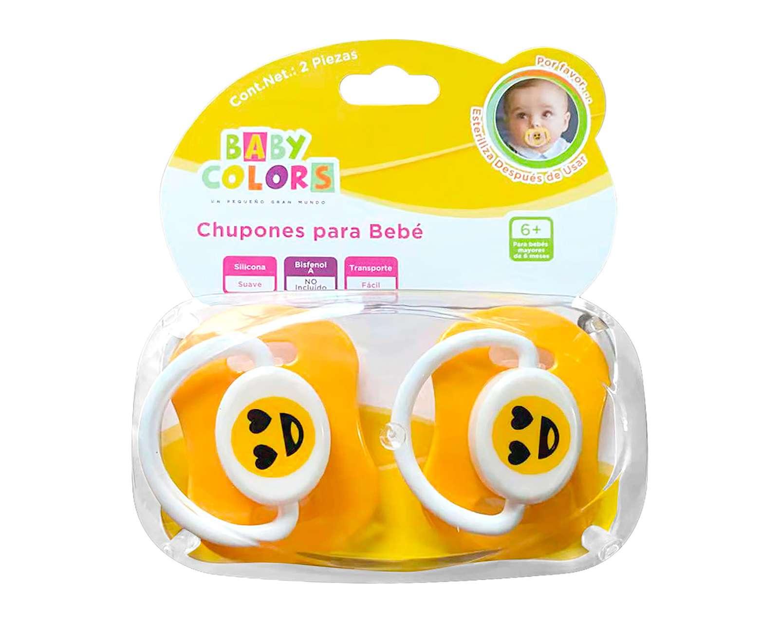Chupón Baby Colors con Estuche 2 Piezas $59