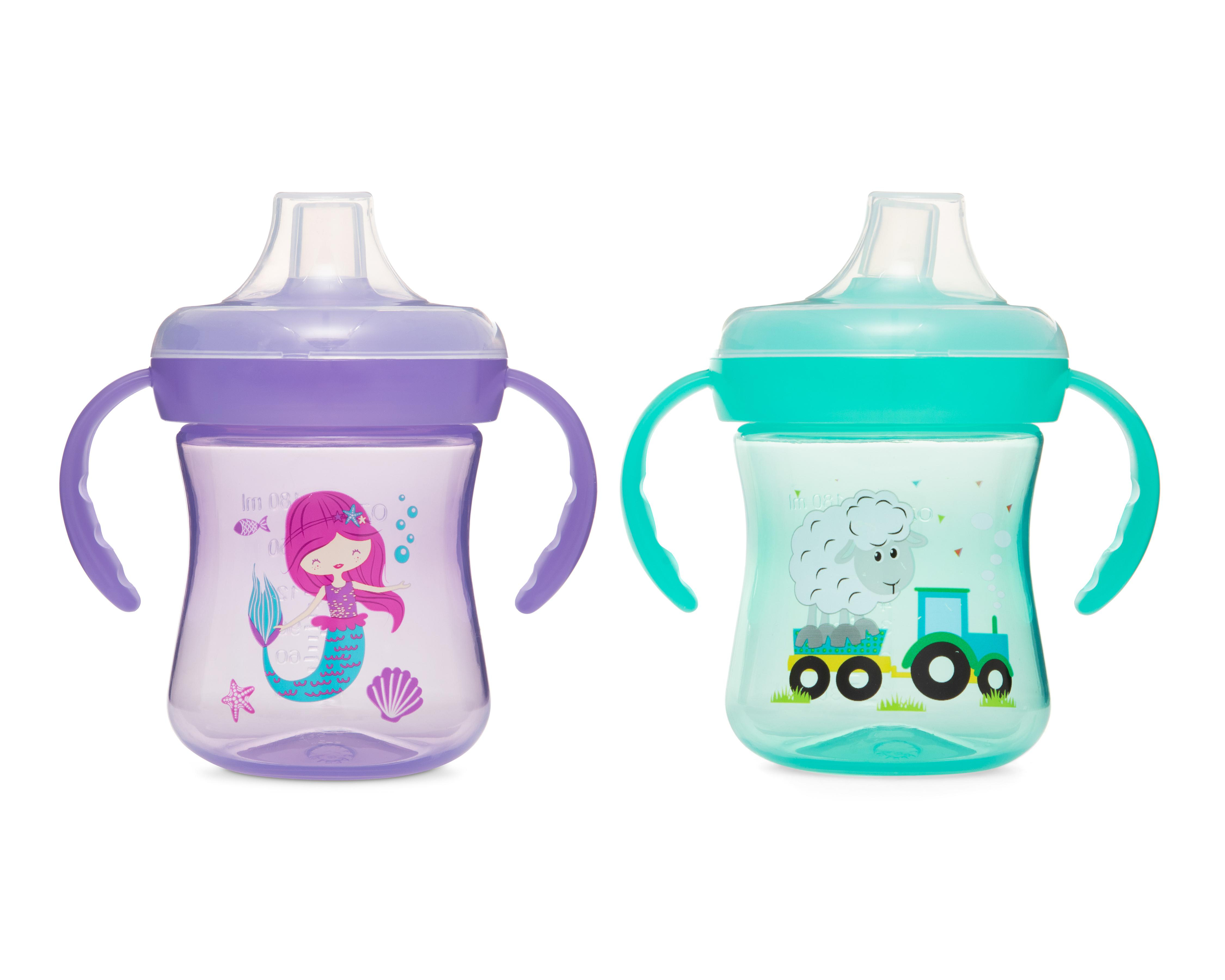 Vaso Entrenador Baby Colors con Agarradera 2 Piezas