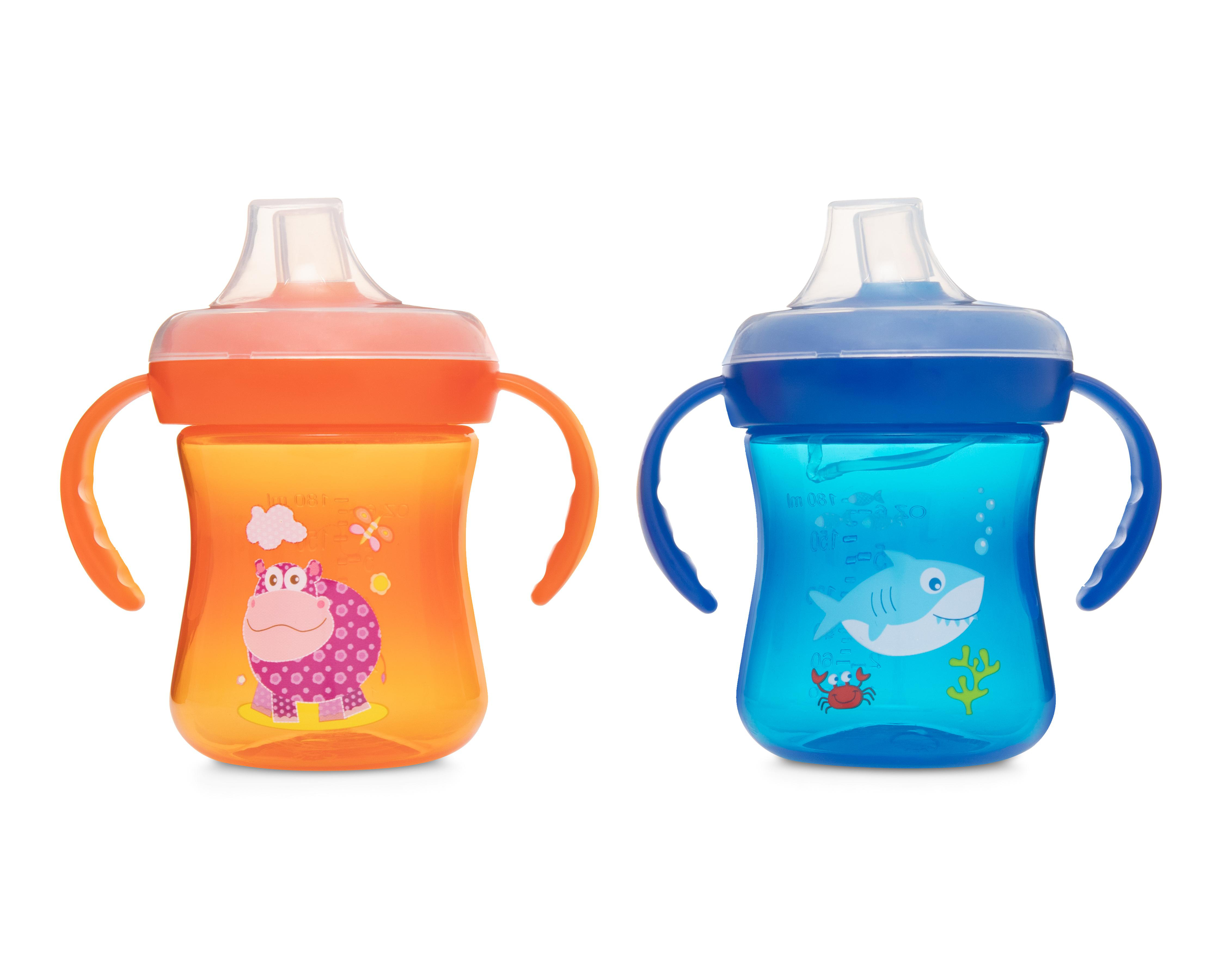 Vaso Entrenador Baby Colors con Agarradera 2 Piezas