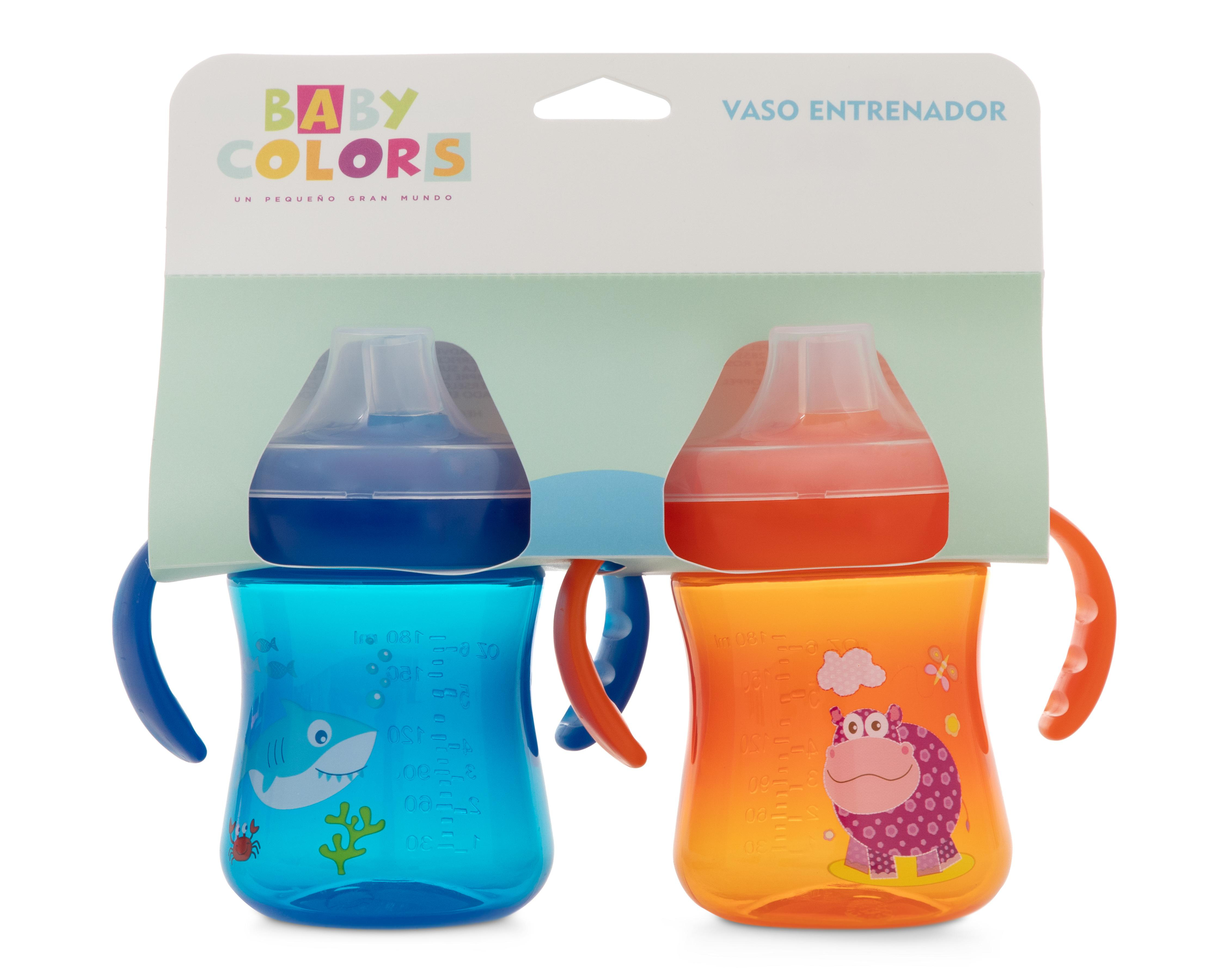 Foto 6 pulgar | Vaso Entrenador Baby Colors con Agarradera 2 Piezas