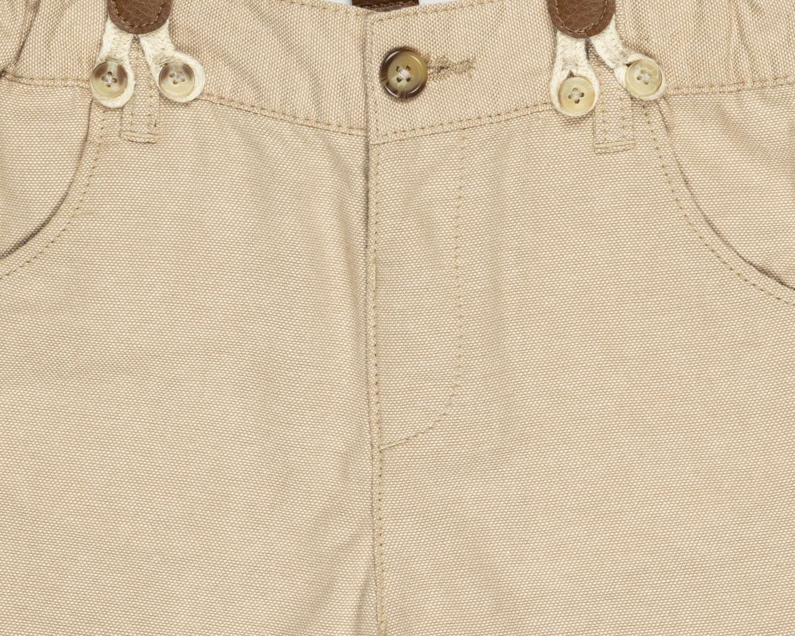 Foto 3 | Short con Tirantes Baby Colors Beige para Bebé Niño