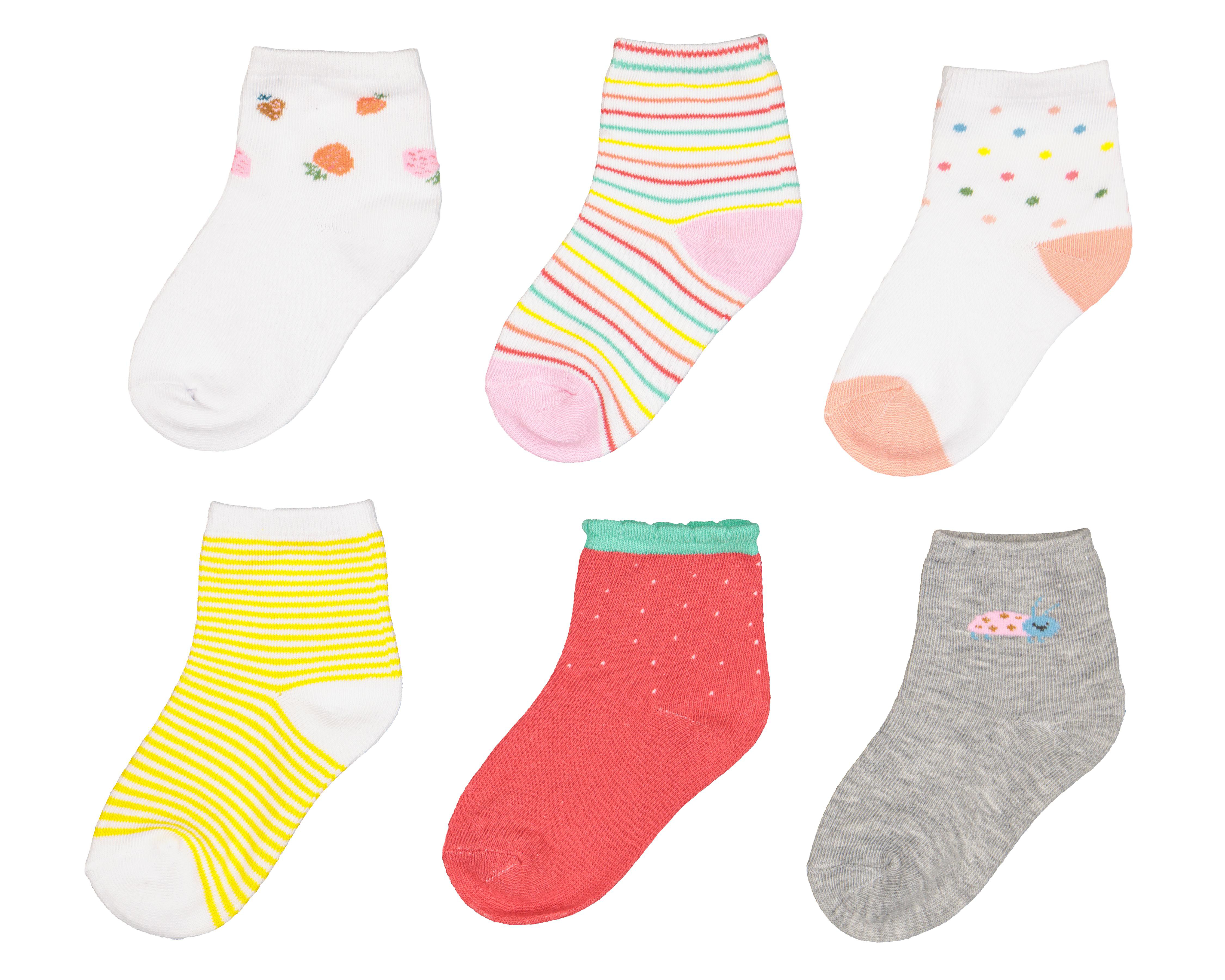 Calcetas Tines Baby Colors para Niña 6 Pares $70