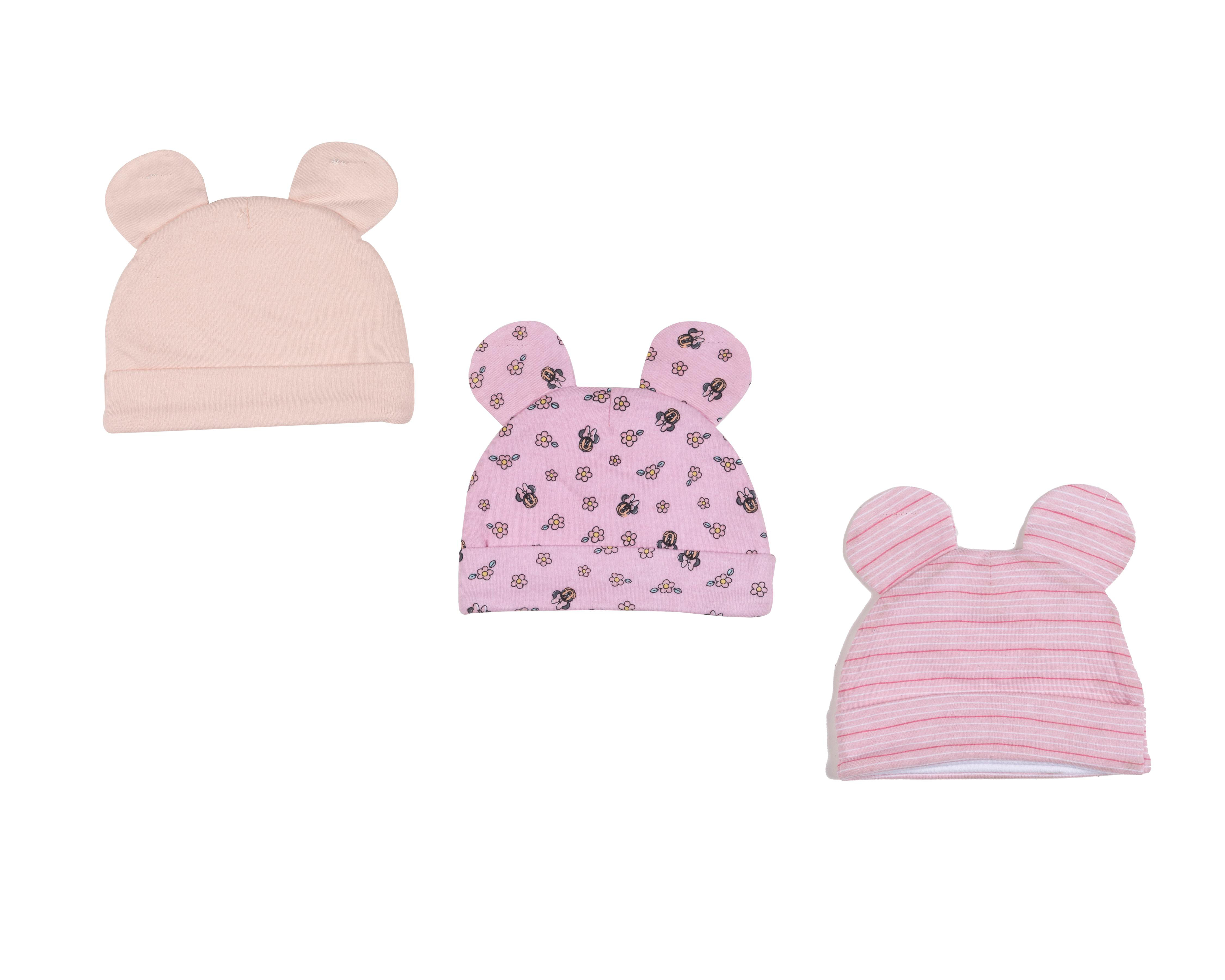 Foto 3 pulgar | Gorro Disney para Bebé Niña 3 Piezas