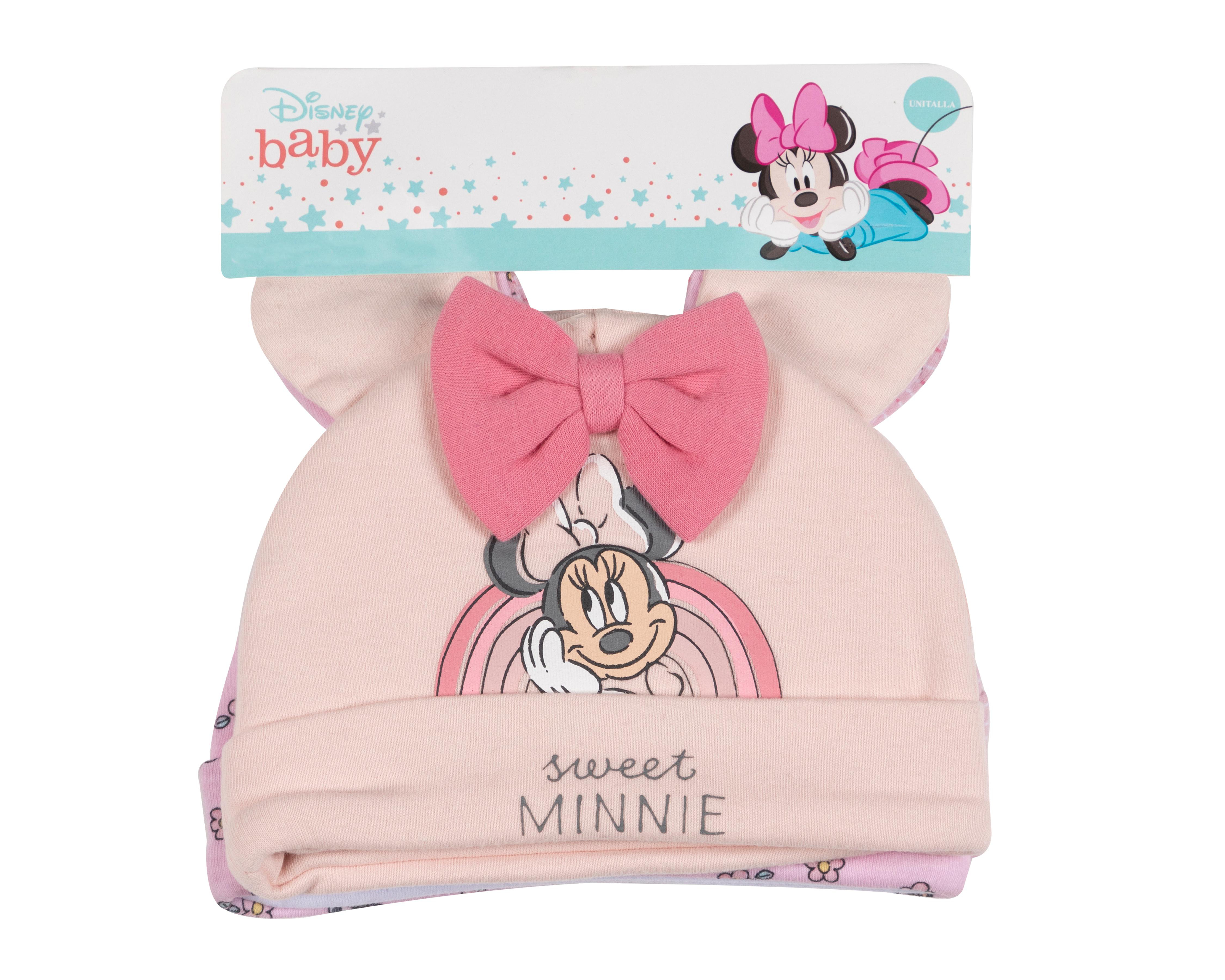 Foto 5 pulgar | Gorro Disney para Bebé Niña 3 Piezas