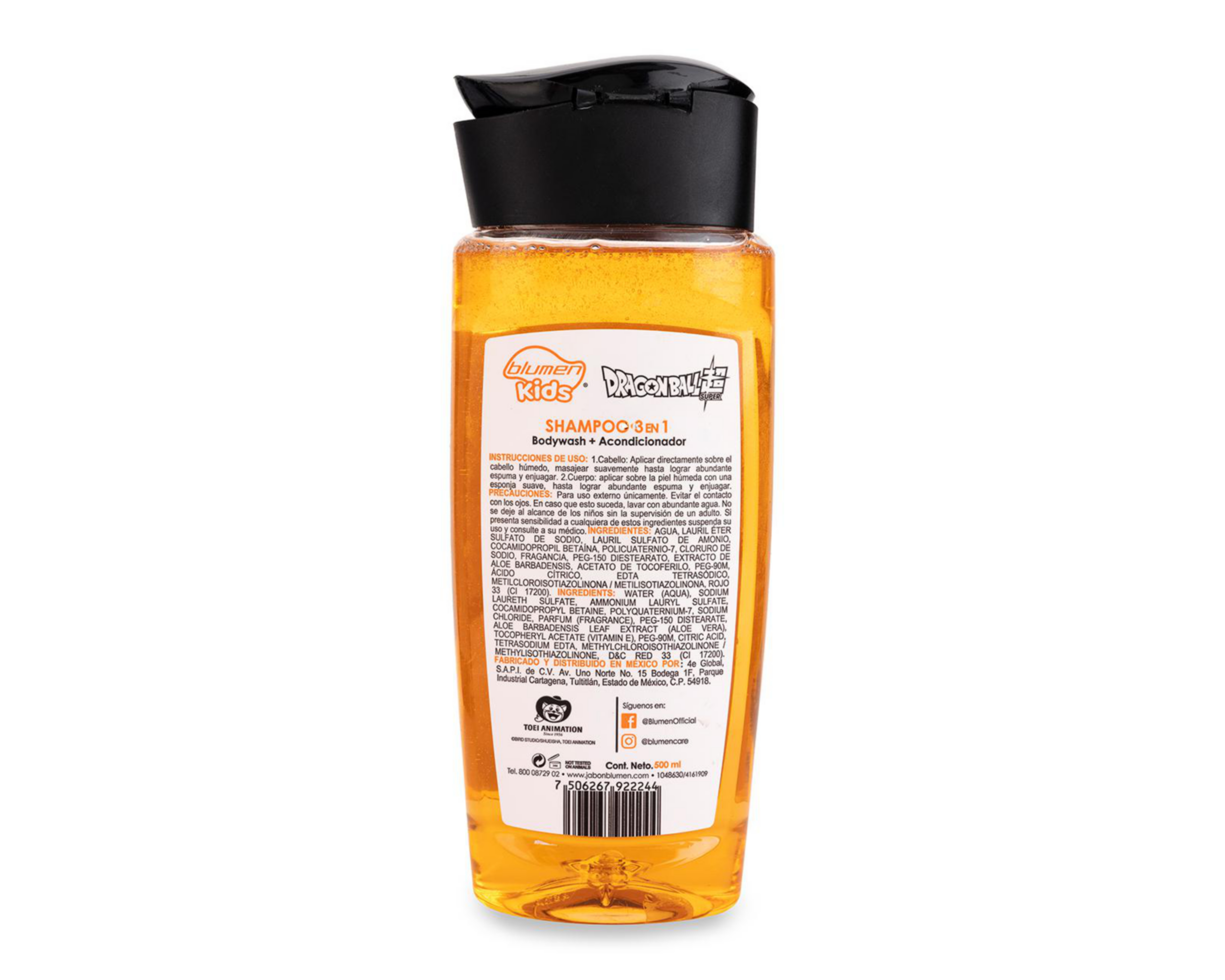 Foto 3 pulgar | Shampoo Blumen 3 en 1 500 ml