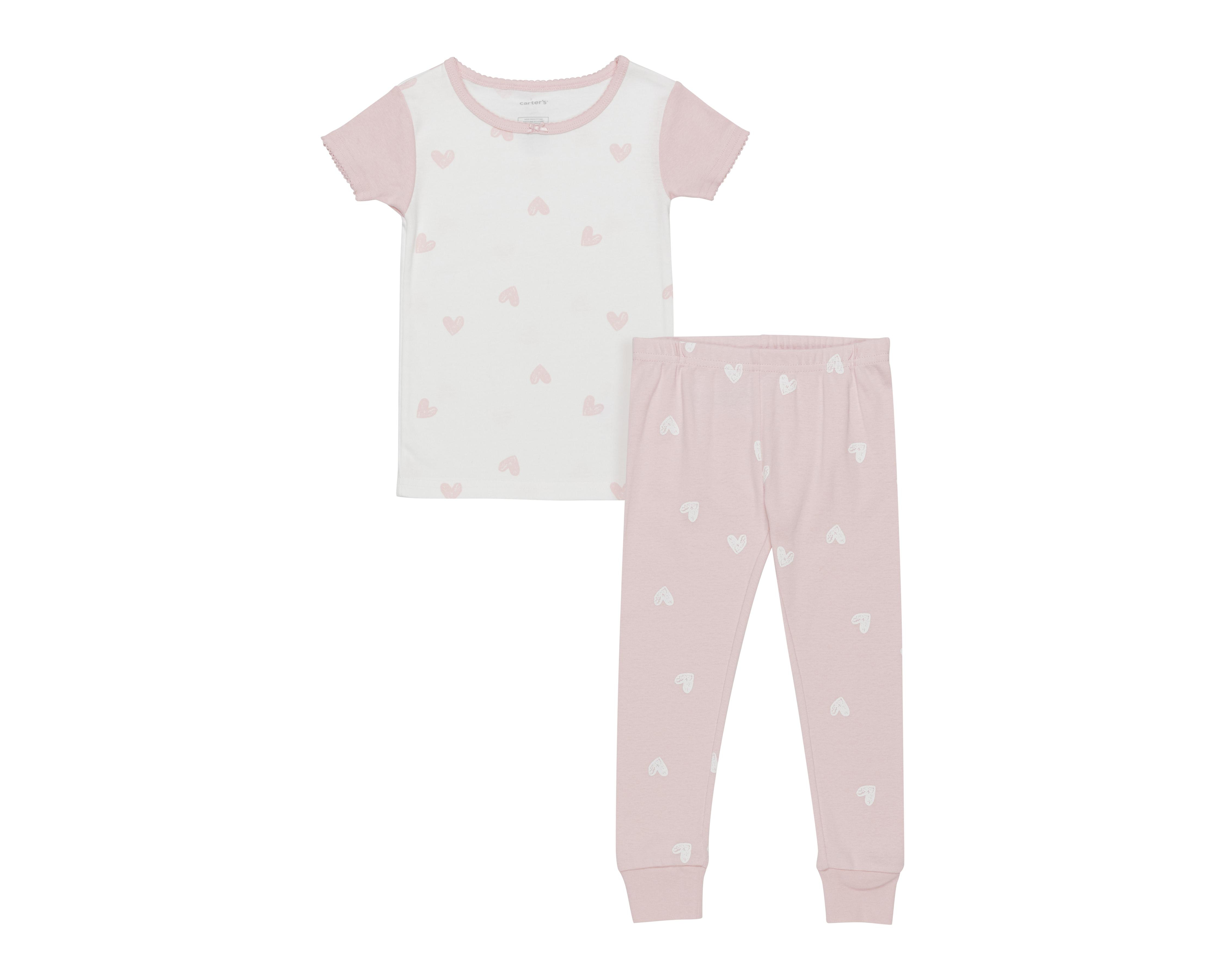 Pijama Carter´s con Estampado de Corazones para Bebé Niña $189