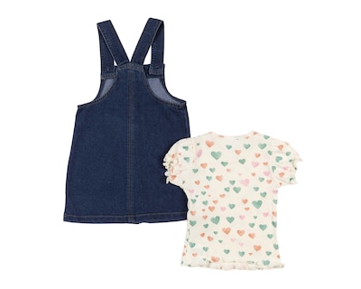 Foto 2 | Overol de Mezclilla y Blusa para Bebé Niña Baby Colors