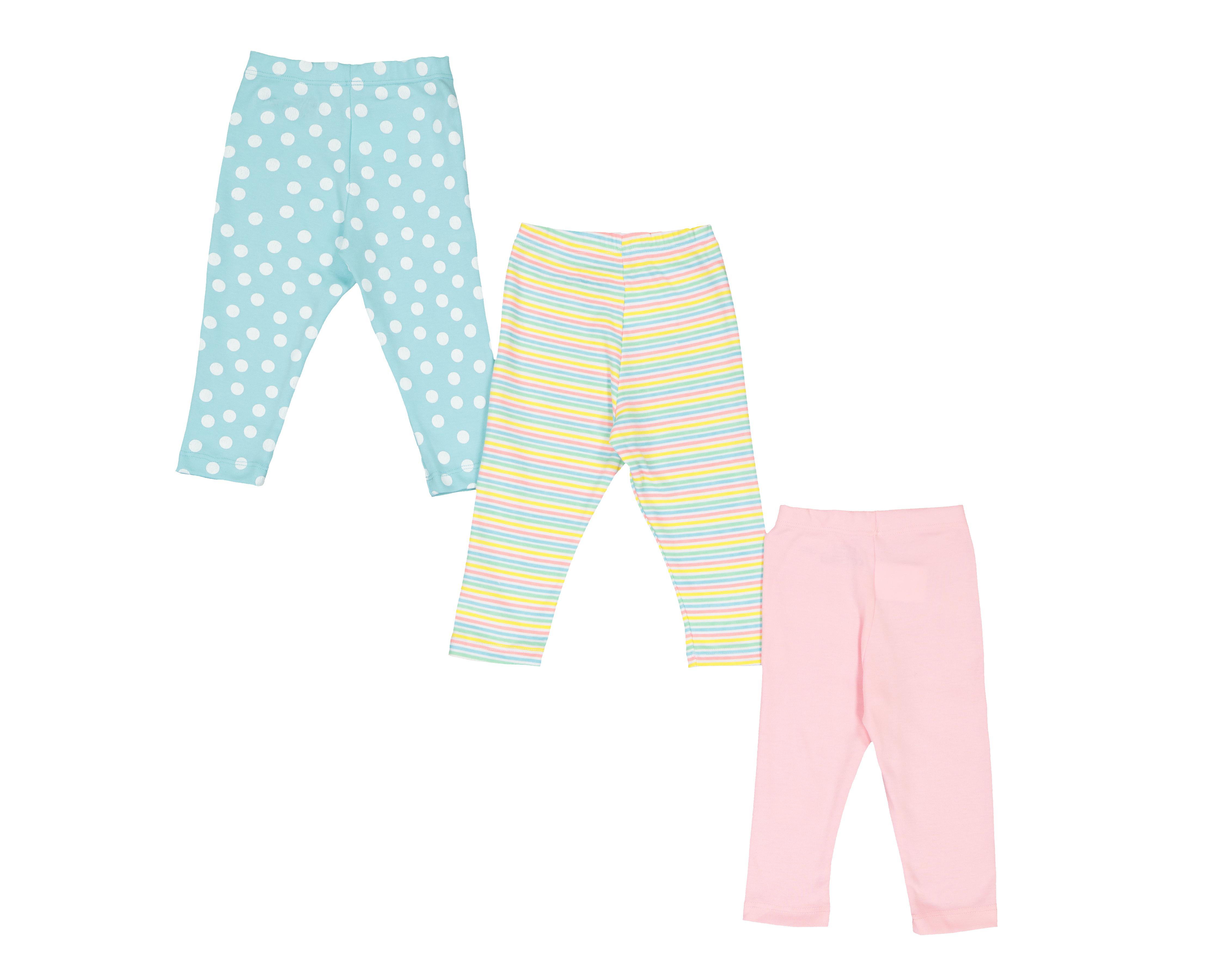 Foto 3 pulgar | Pantalón Baby Colors Estampado para Bebé Niña 3 Piezas