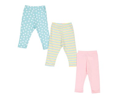 Foto 2 | Pantalón Baby Colors Estampado para Bebé Niña 3 Piezas