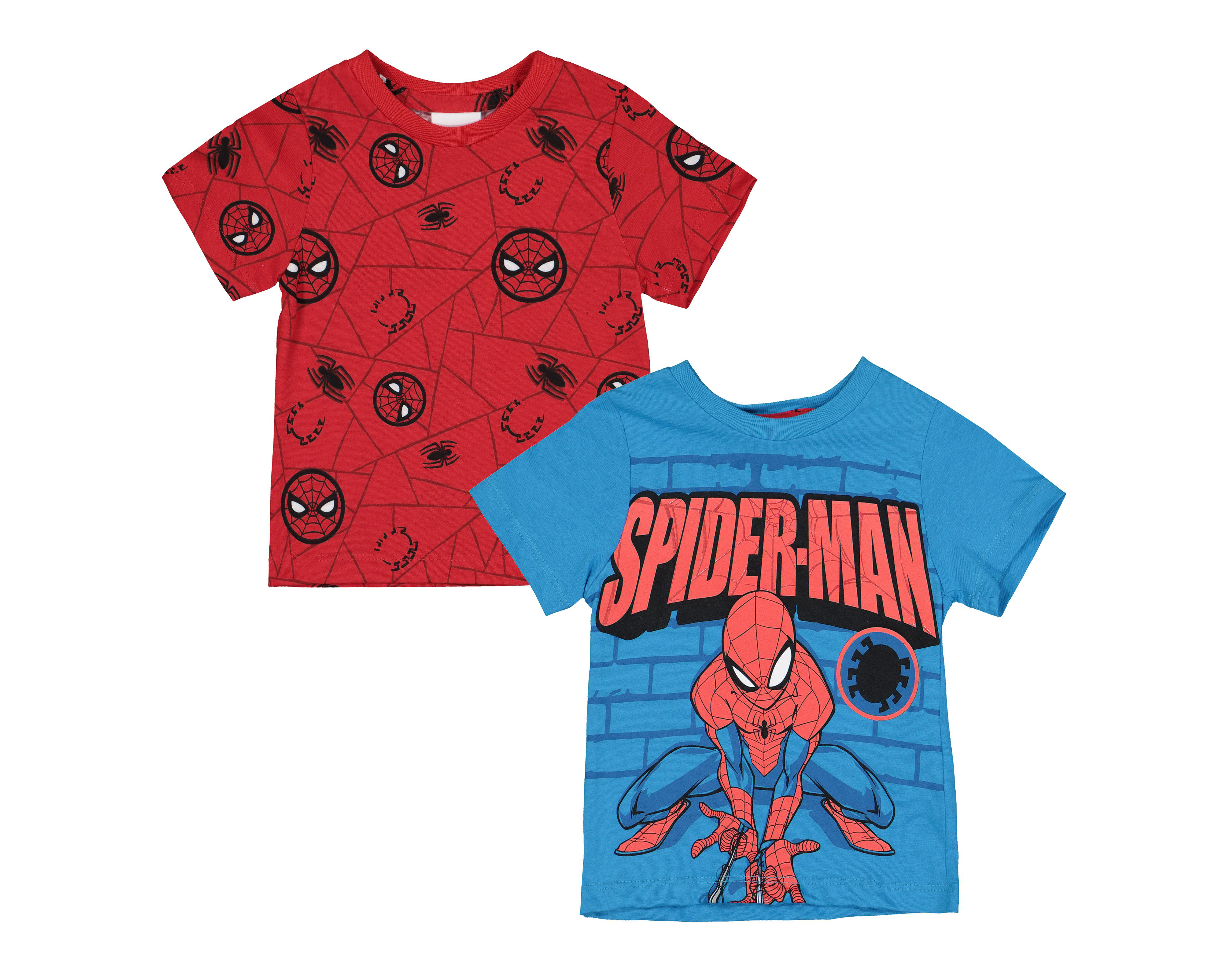 Foto 2 pulgar | Playera Spider-Man para Bebé Niño 2 Piezas