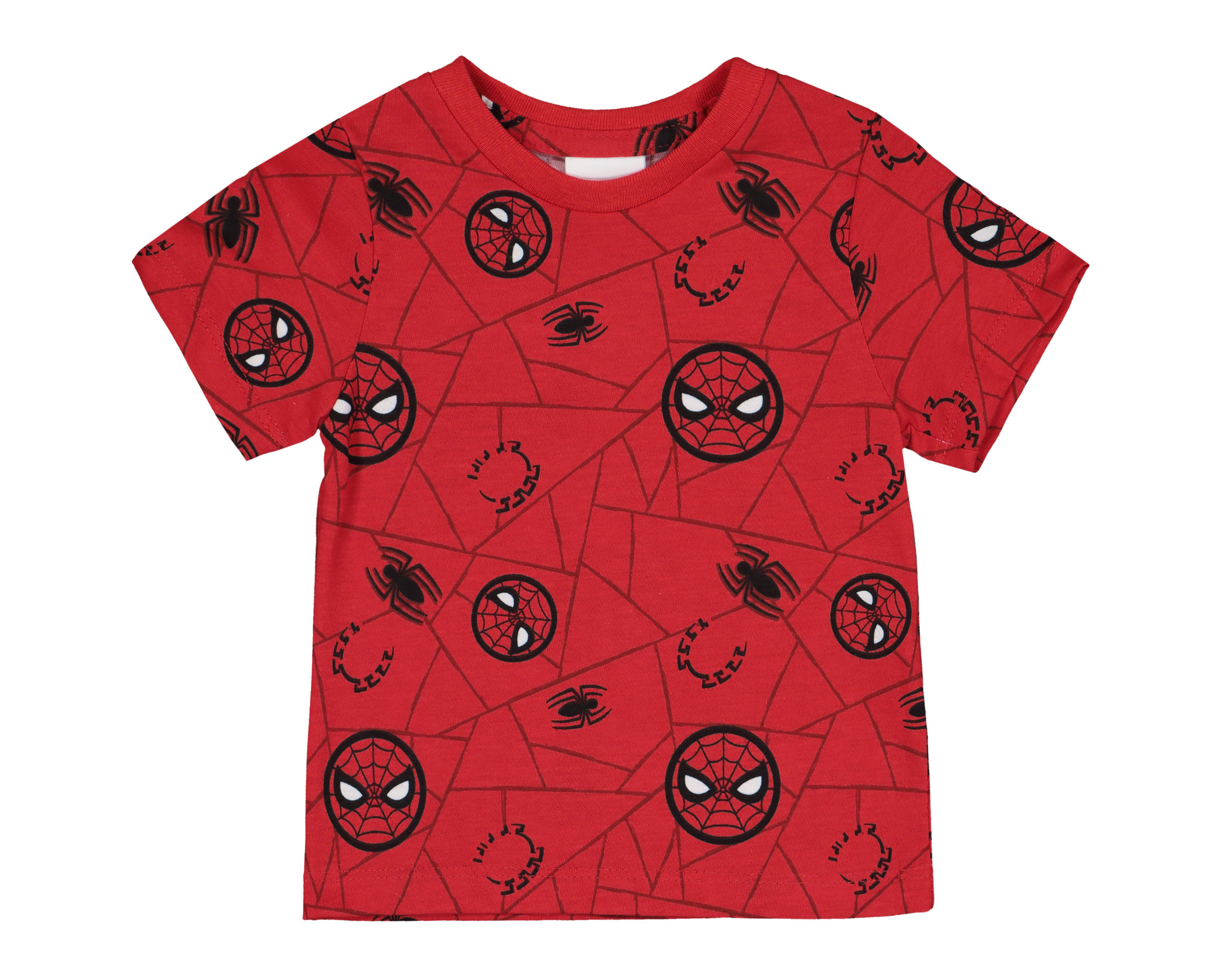 Foto 4 pulgar | Playera Spider-Man para Bebé Niño 2 Piezas