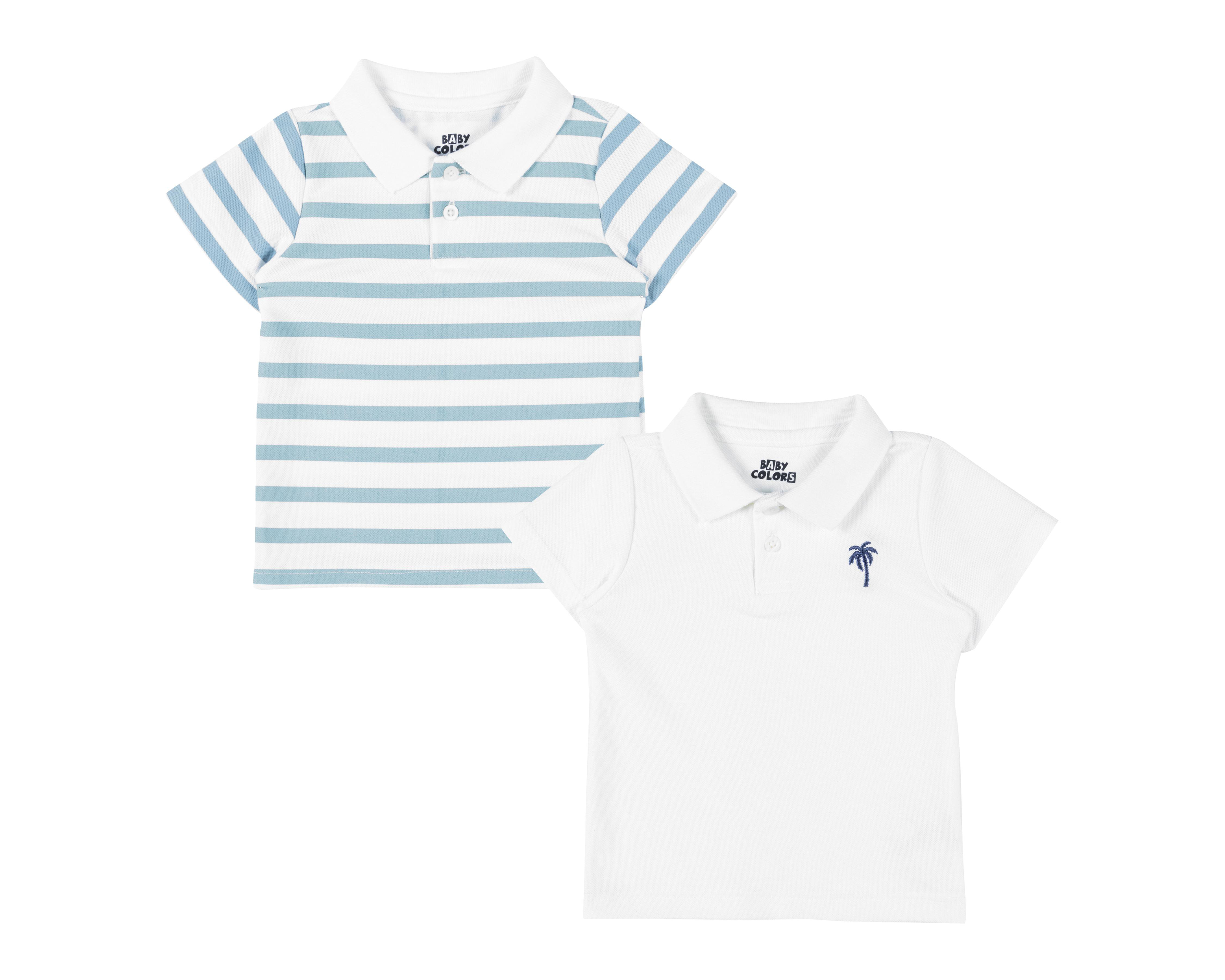 Foto 2 pulgar | Playera Baby Colors para Bebé Niño 2 Piezas