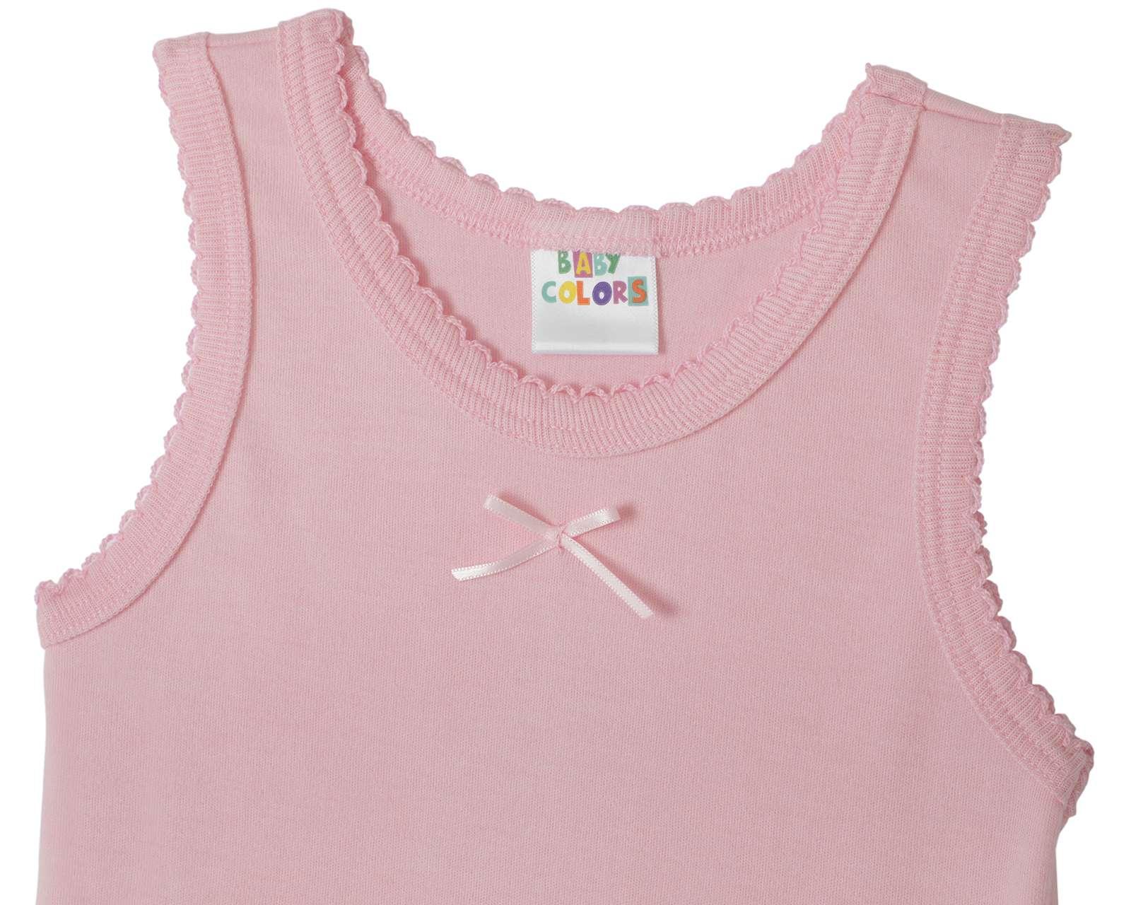 Foto 5 pulgar | Camiseta Interior Baby Colors para Bebé Niña 3 Piezas