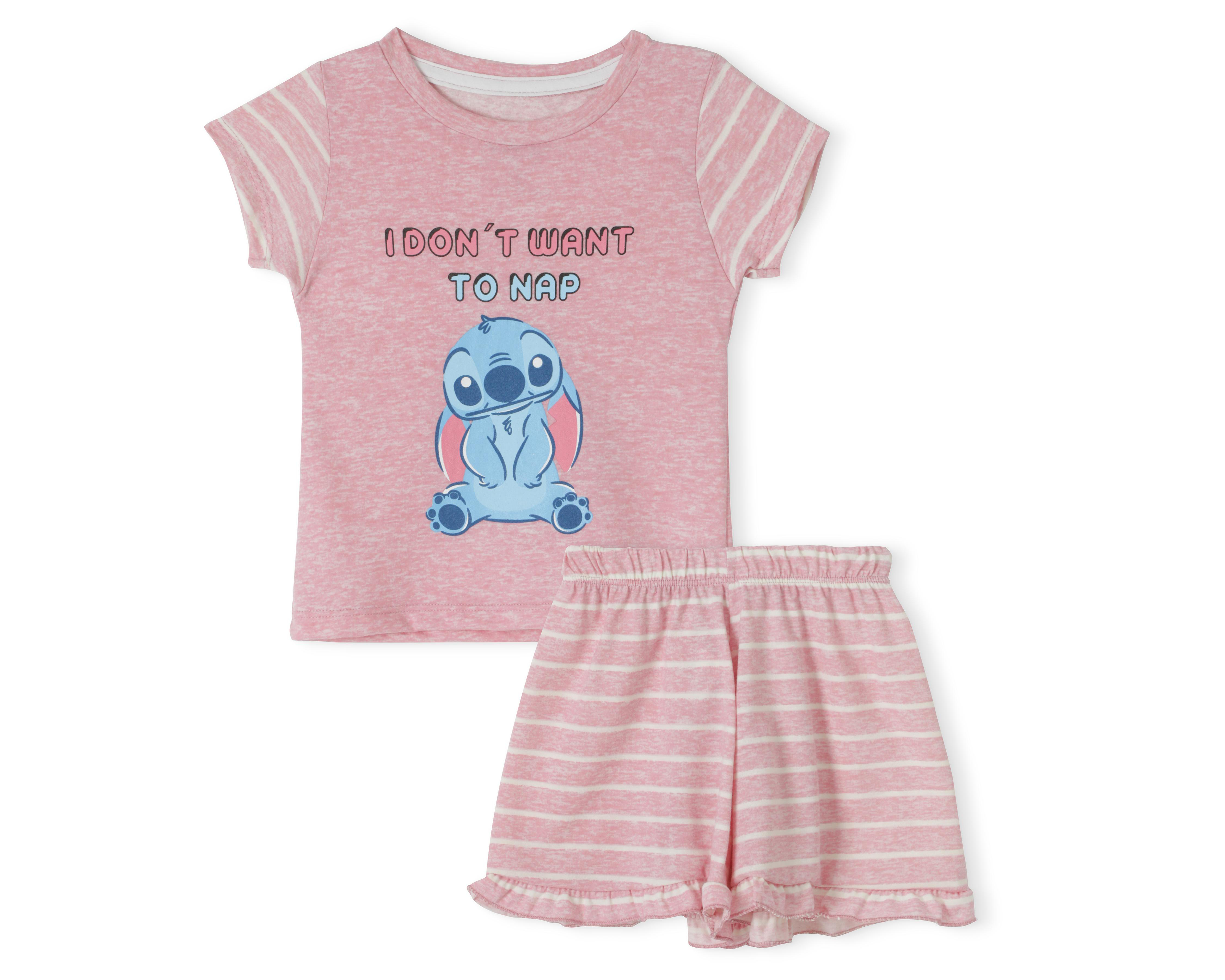 Foto 2 pulgar | Pijama Disney Lilo & Stitch con Estampado para Bebé Niña