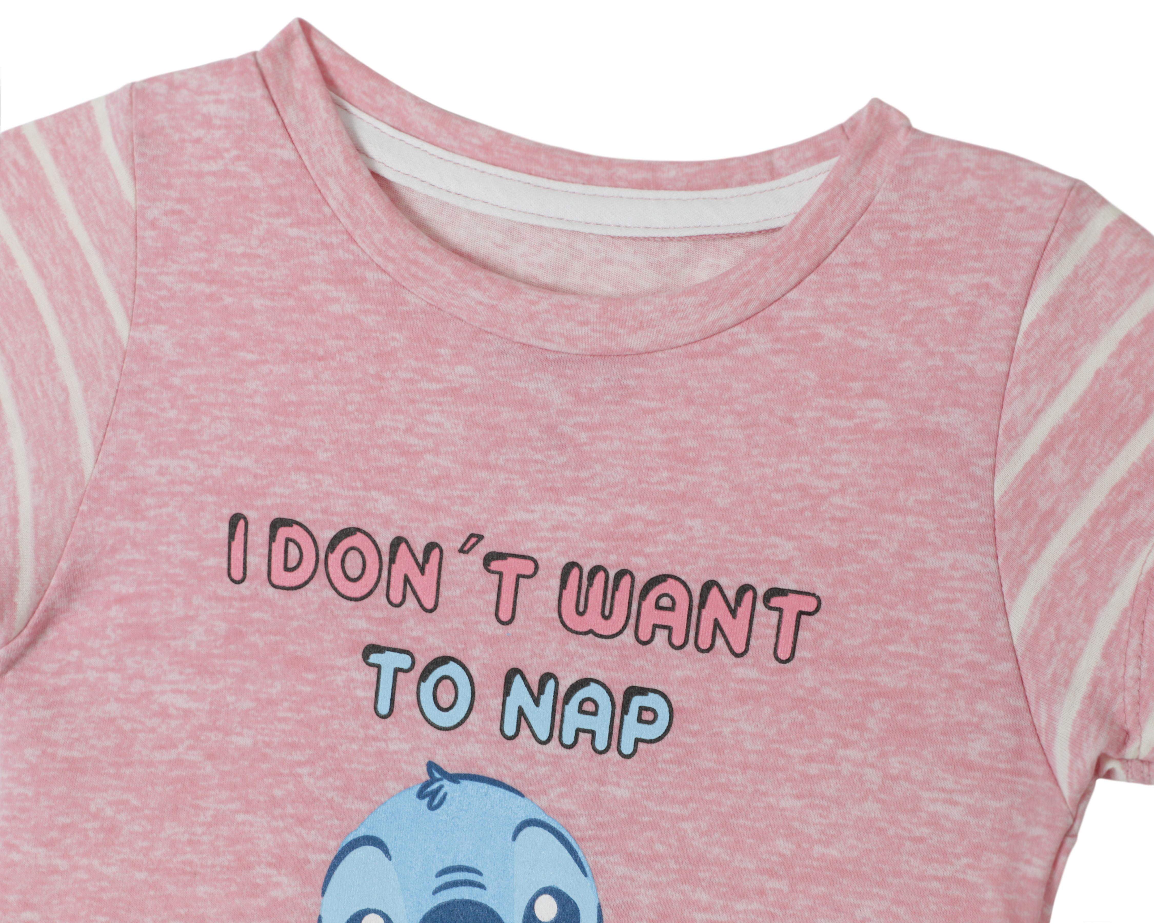Foto 4 pulgar | Pijama Disney Lilo & Stitch con Estampado para Bebé Niña