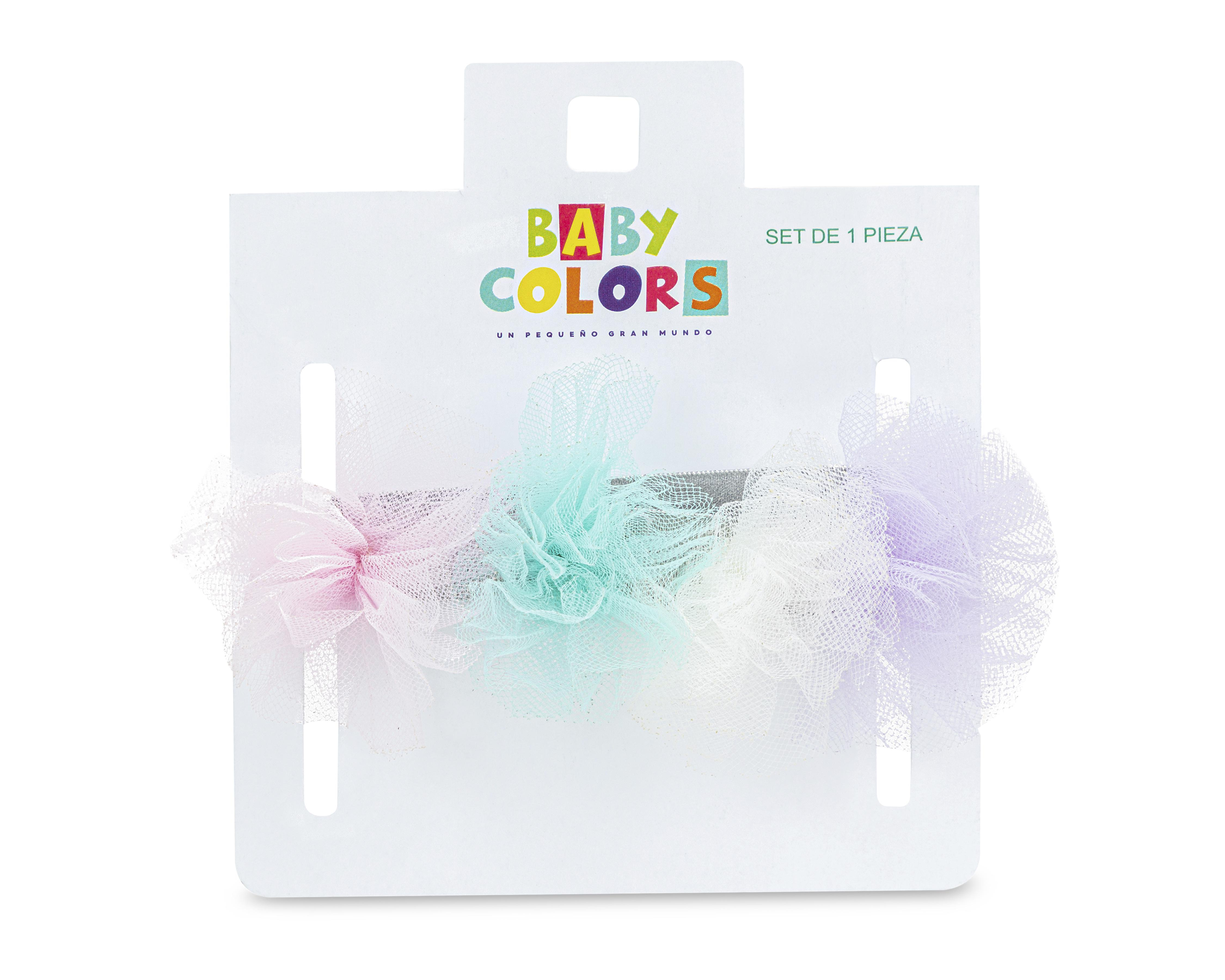 Tiara Elástica Baby Colors para Bebé Niña $20