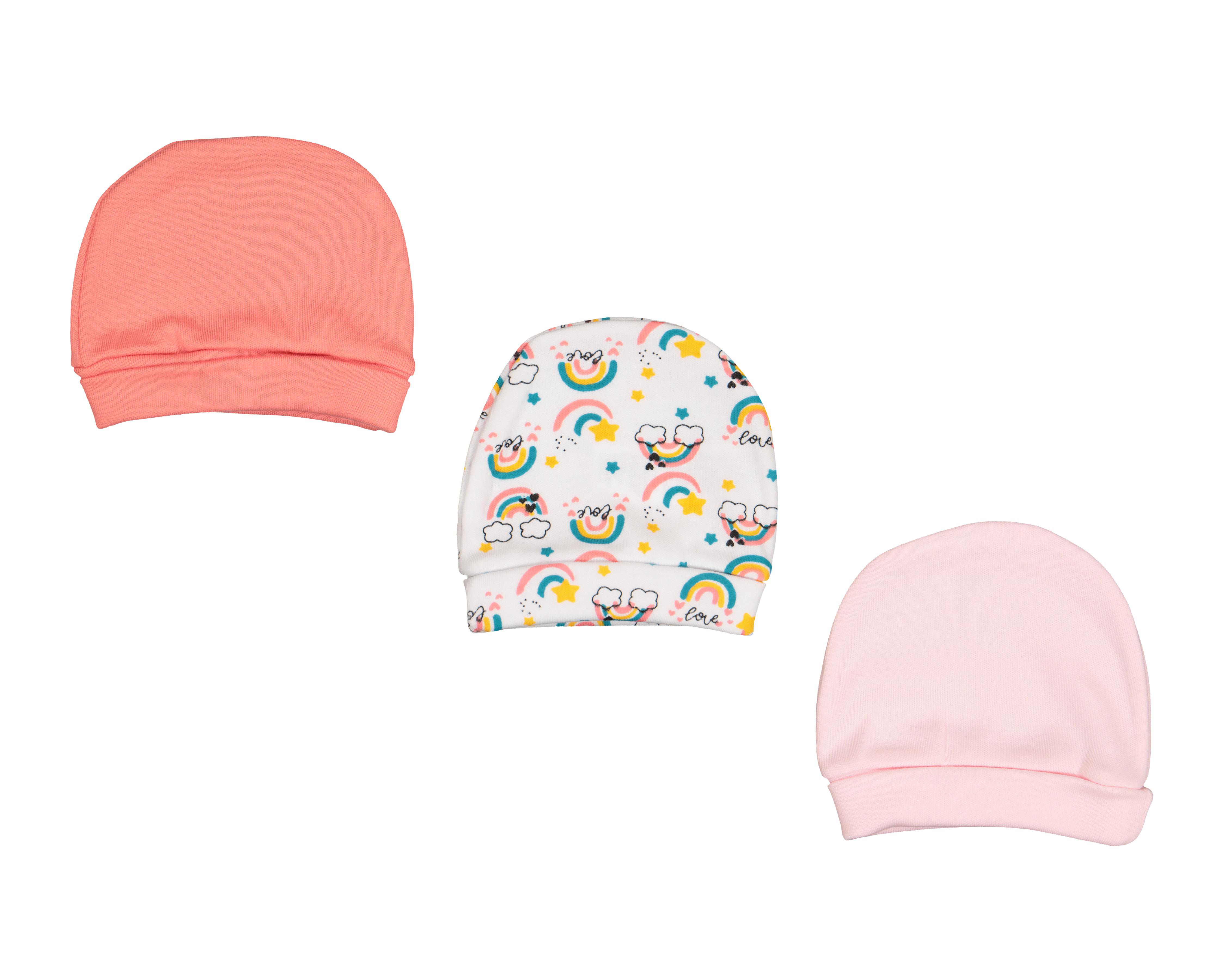 Gorro Baby Colors para Bebé Niña 3 Piezas