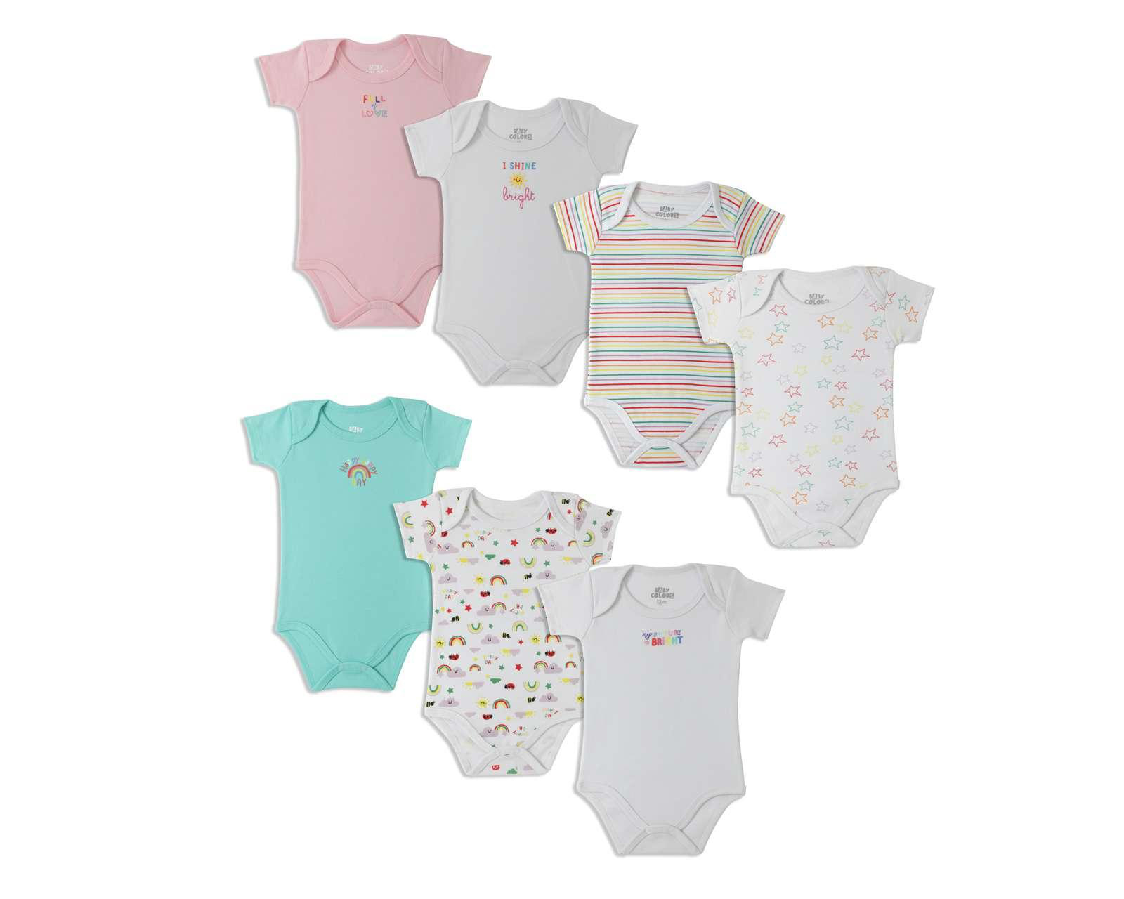 Pañalero Baby Colors para Bebé Niña 7 Piezas