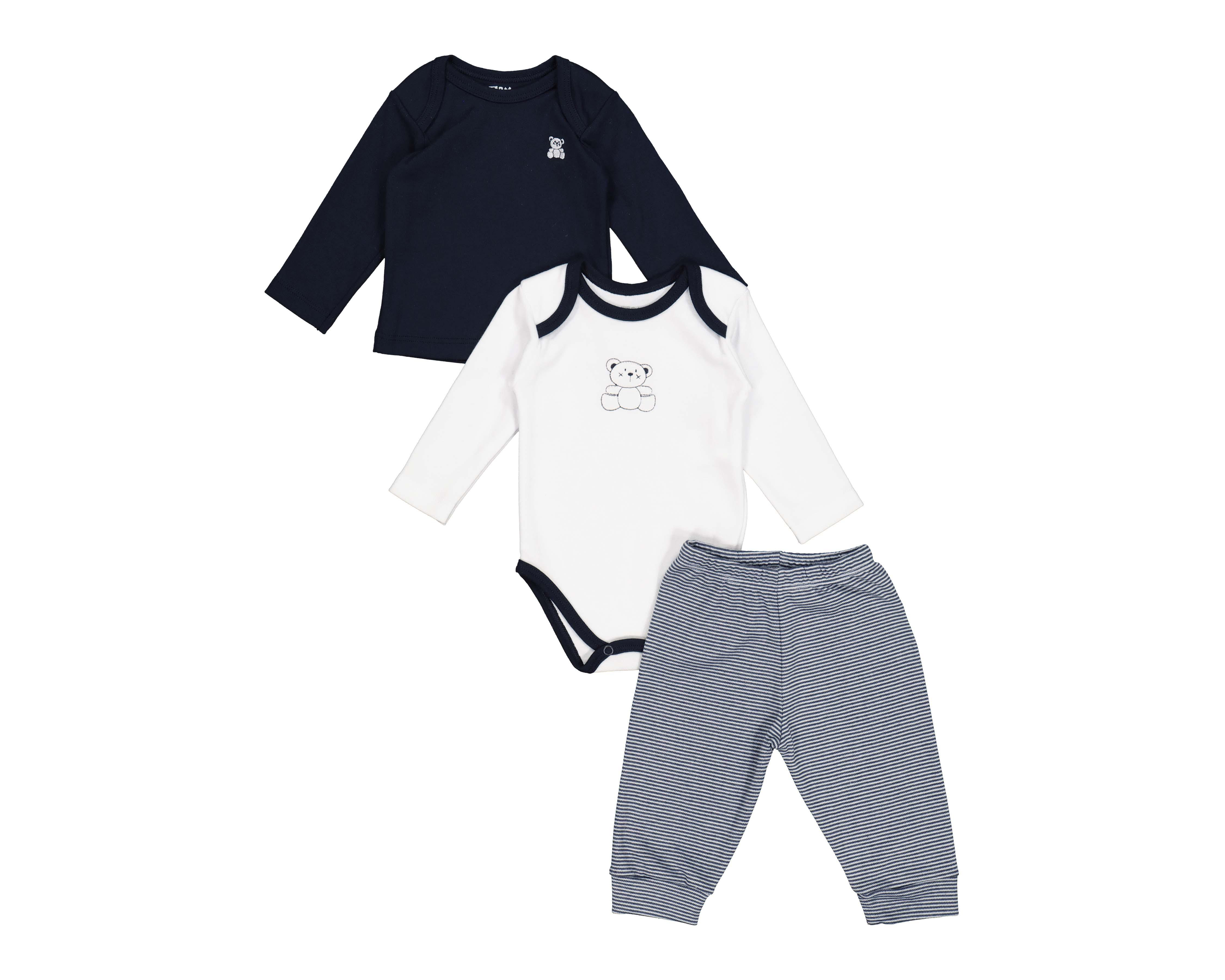 Conjunto para Bebé Niño Baby Colors 3 Piezas $80