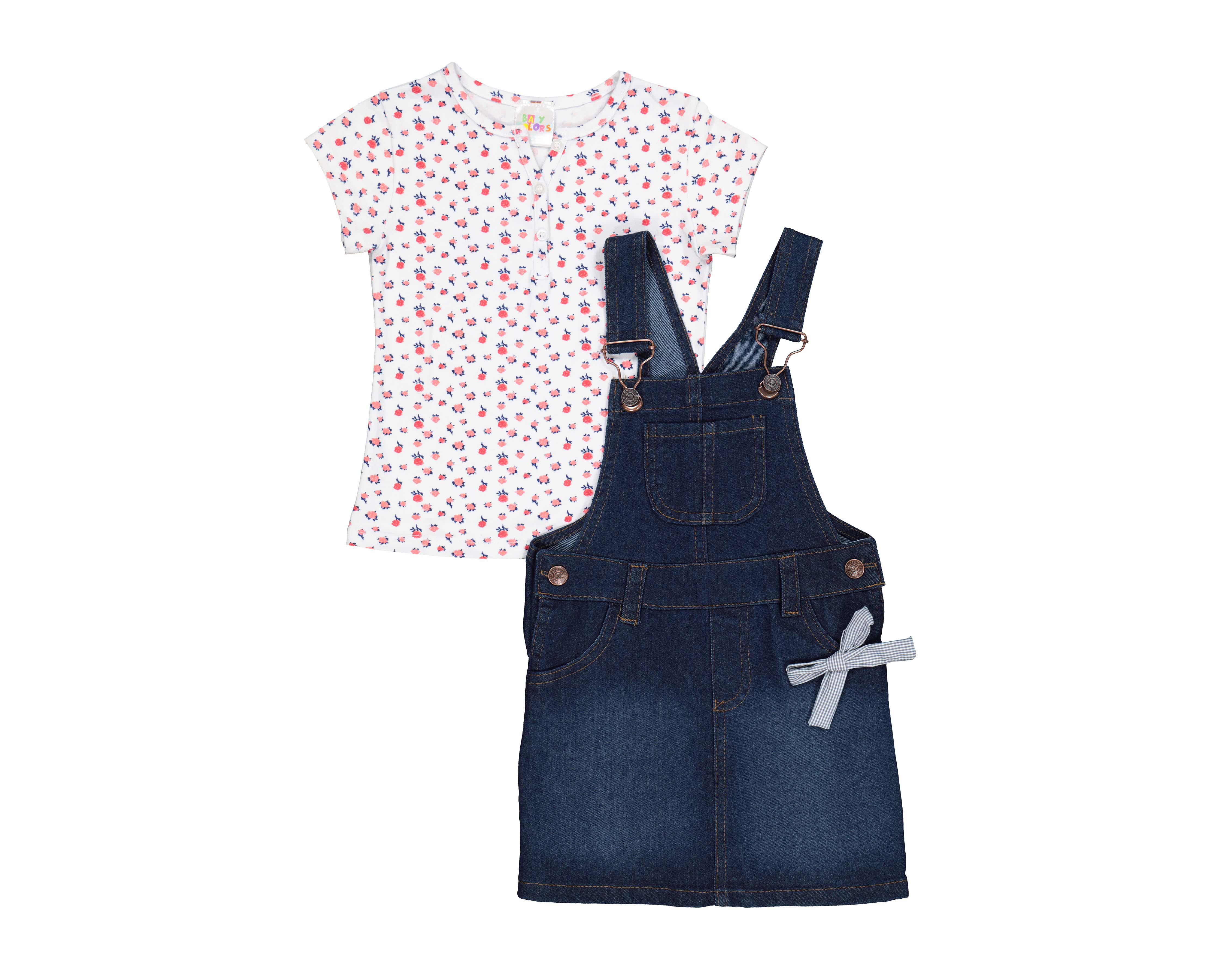 Foto 1 | Overol con Blusa para Bebé Niña Baby Colors