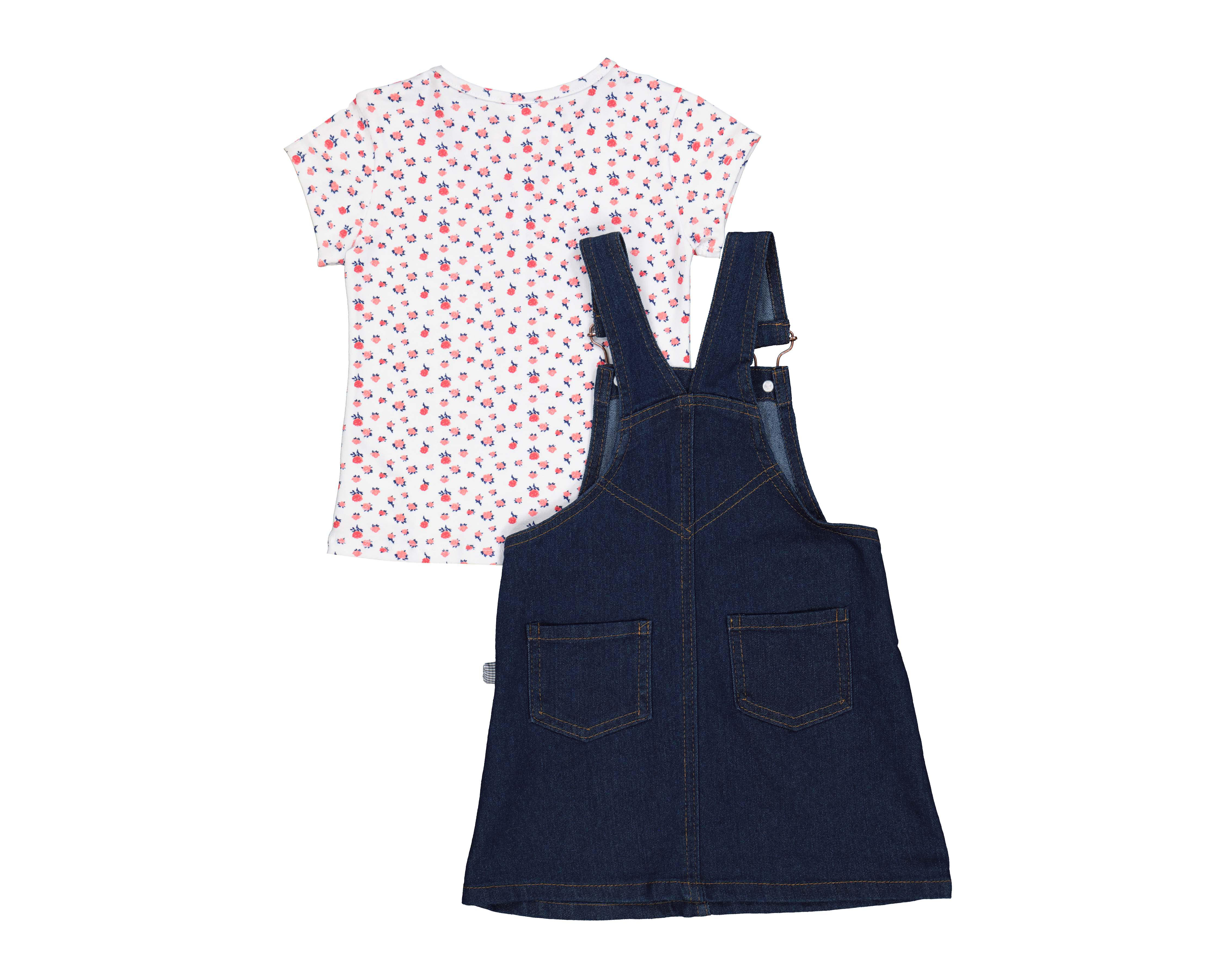 Foto 2 | Overol con Blusa para Bebé Niña Baby Colors