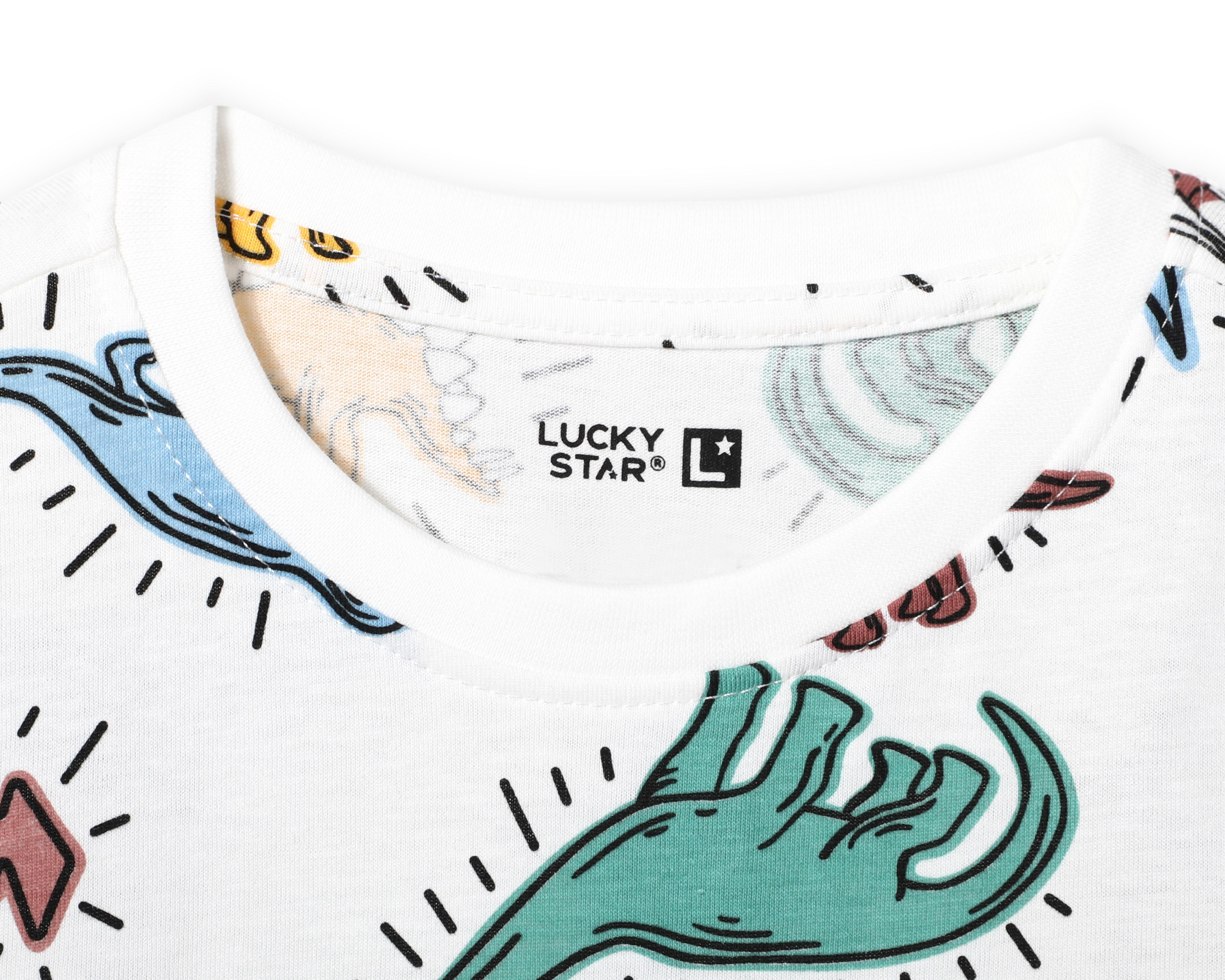 Foto 4 pulgar | Playera Lucky Star de Algodón para Bebé Niño