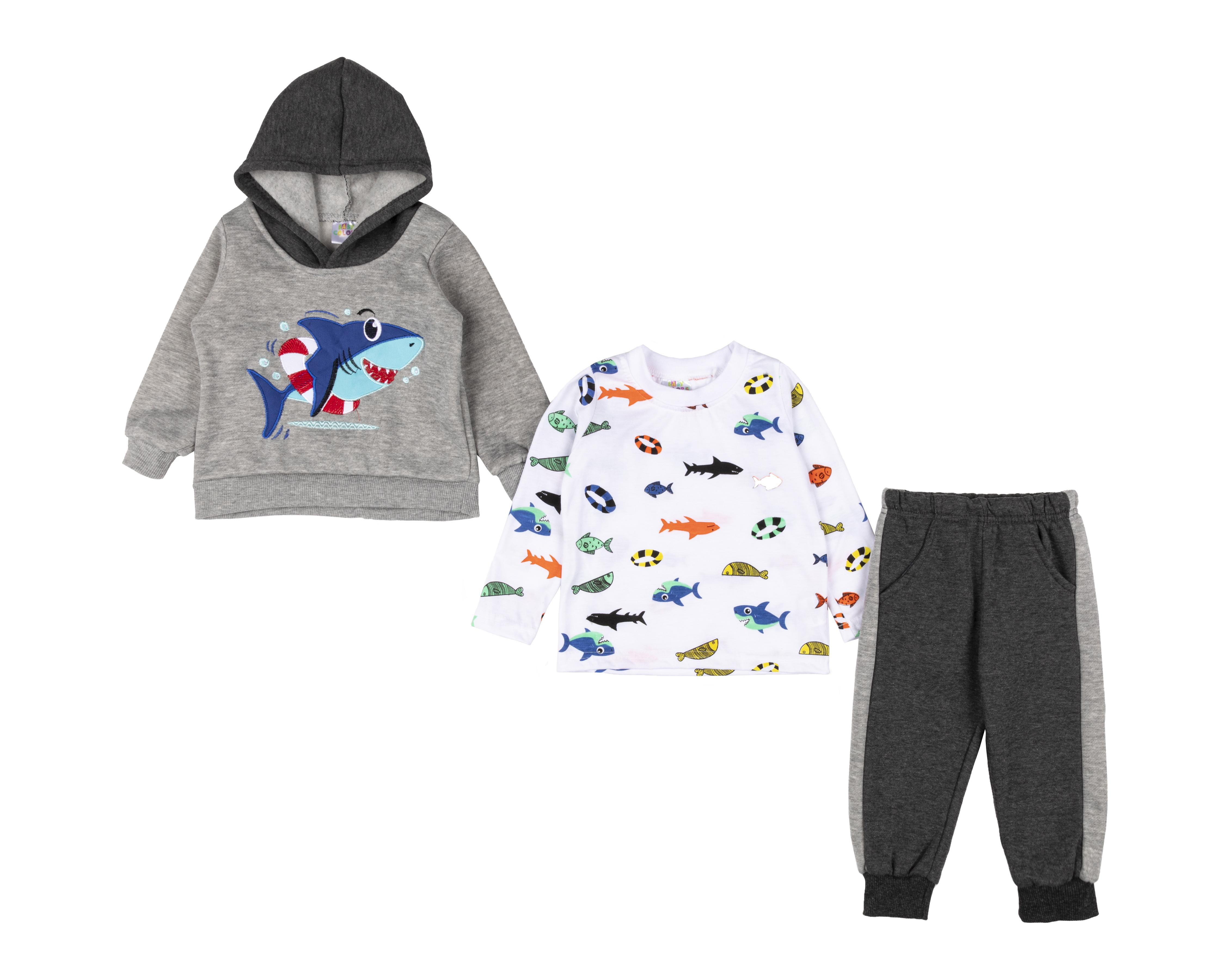 Pants y Sudadera Baby Colors para Bebé Niño 3 Piezas $379